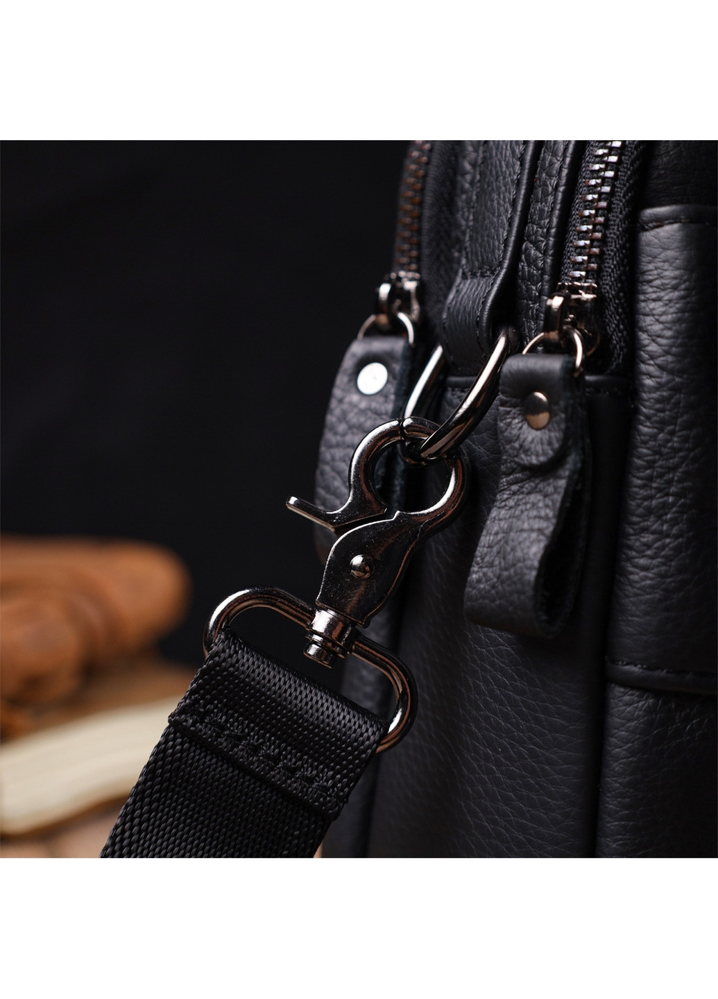 Чоловіча шкіряна сумка 17х21х7 см Vintage (275073370)