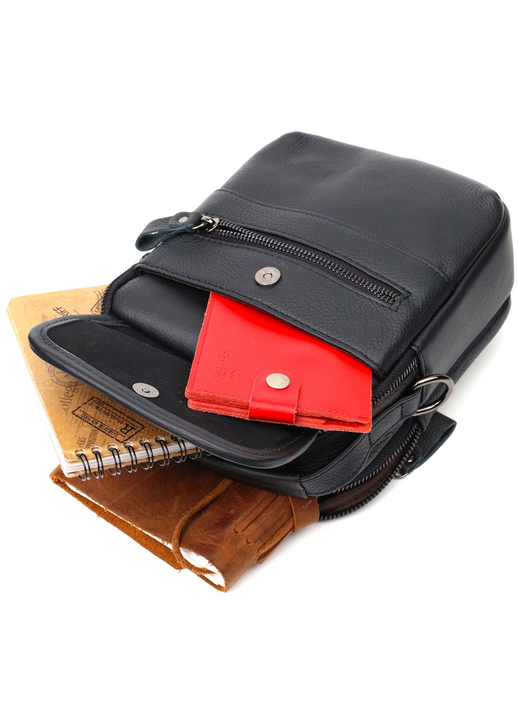 Чоловіча шкіряна сумка 17х21х7 см Vintage (275073370)