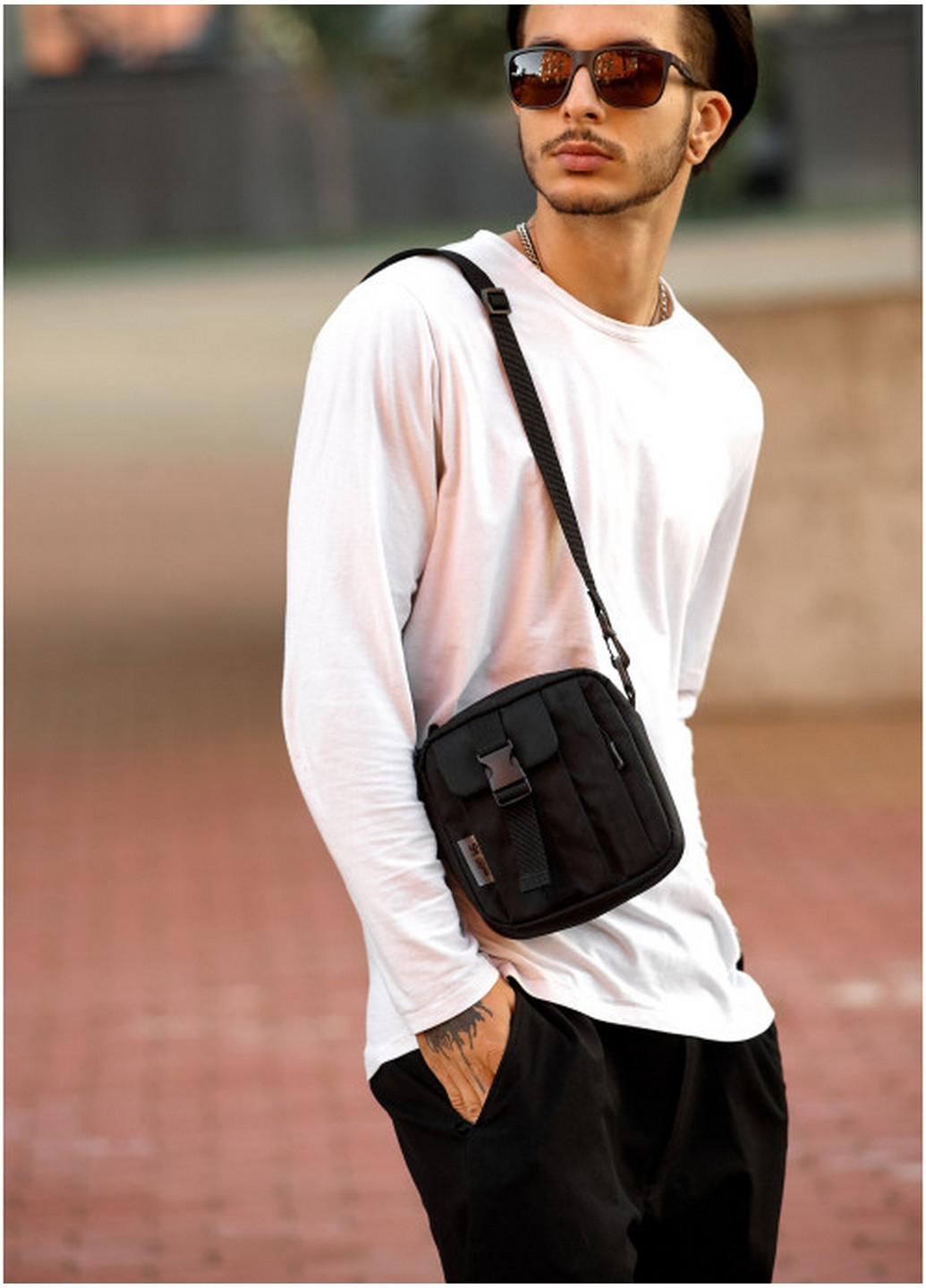 Чоловіча сумка 17х17х6 см Sambag (275074618)