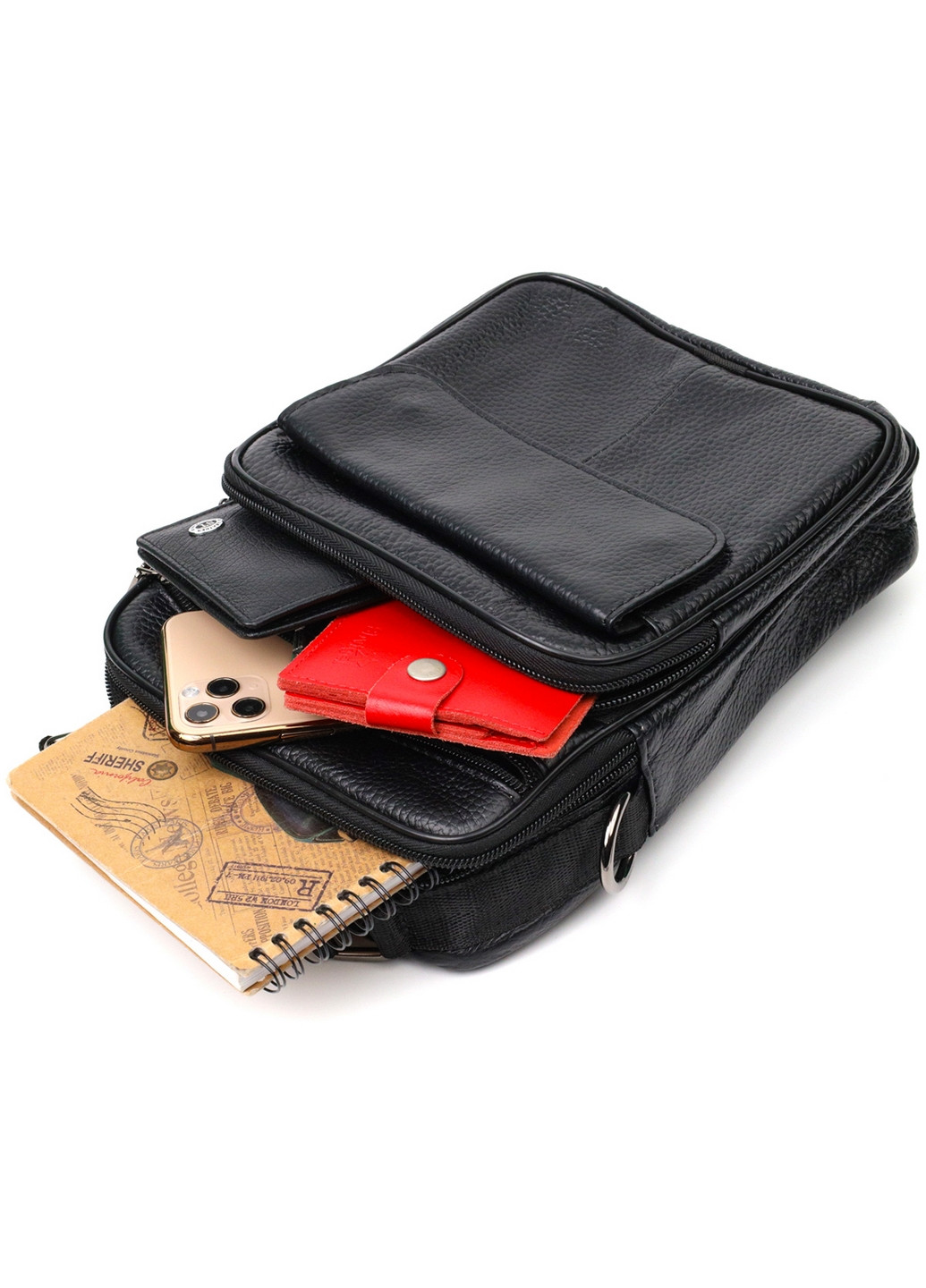 Чоловіча шкіряна сумка 19,5х24х4,5 см Vintage (275072391)