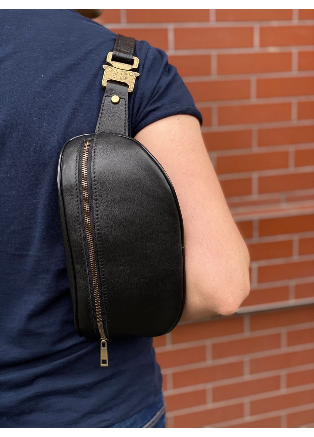 Мужская кожаная сумка 13х26х7 см Newery (275073145)