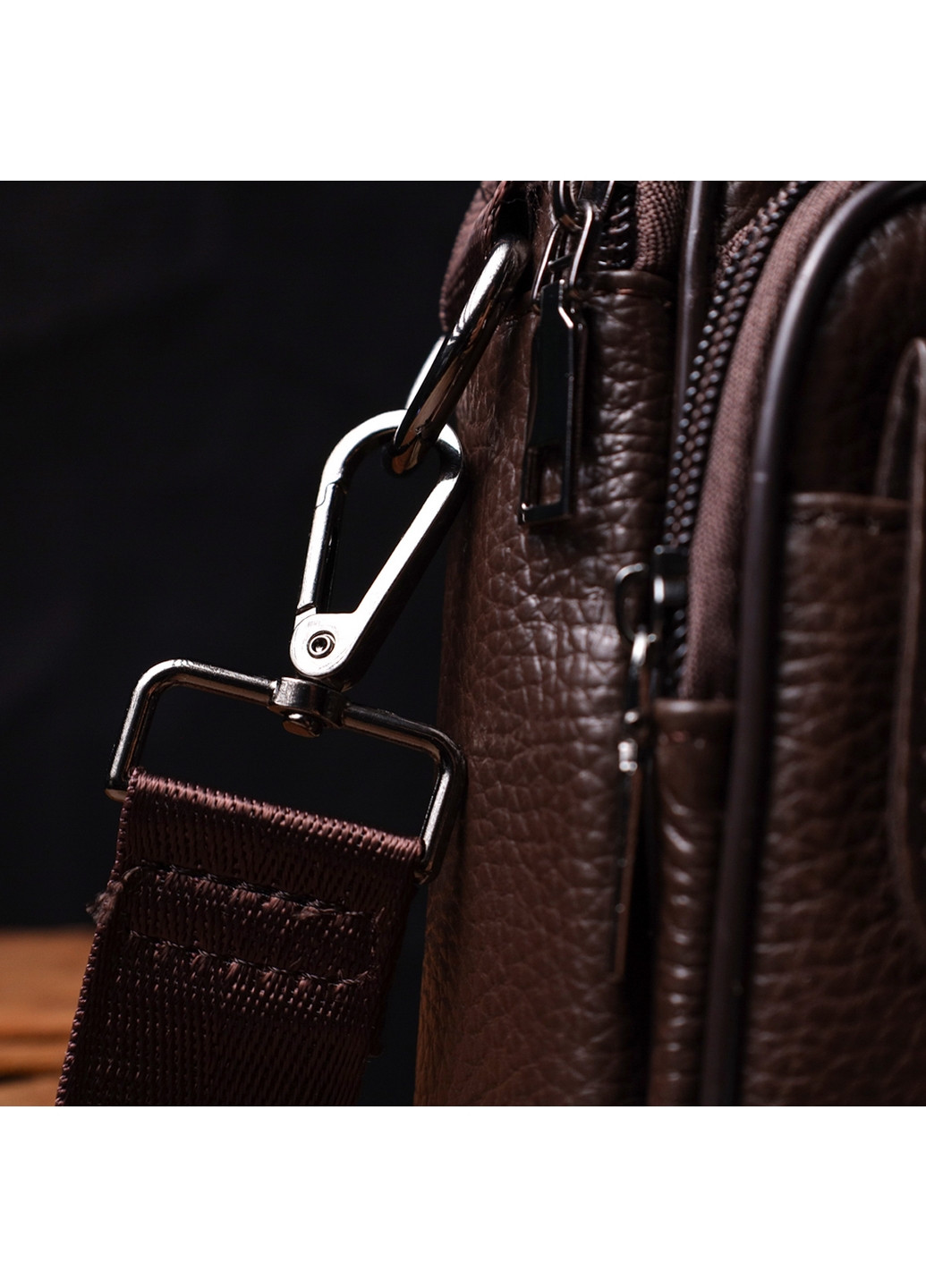 Чоловіча шкіряна сумка 19,5х24х4,5 см Vintage (275074439)