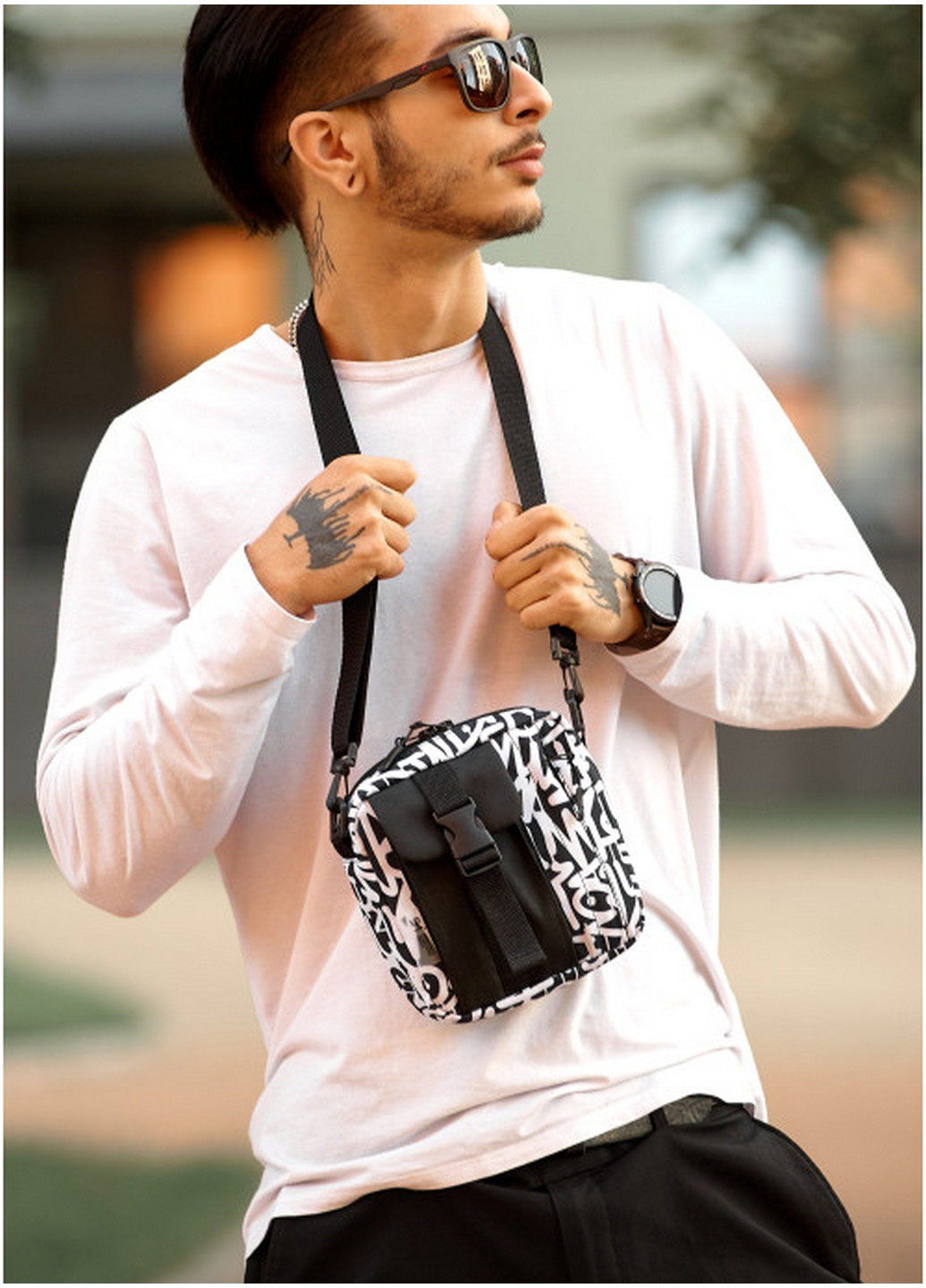 Чоловіча сумка 17х17х6 см Sambag (275074599)