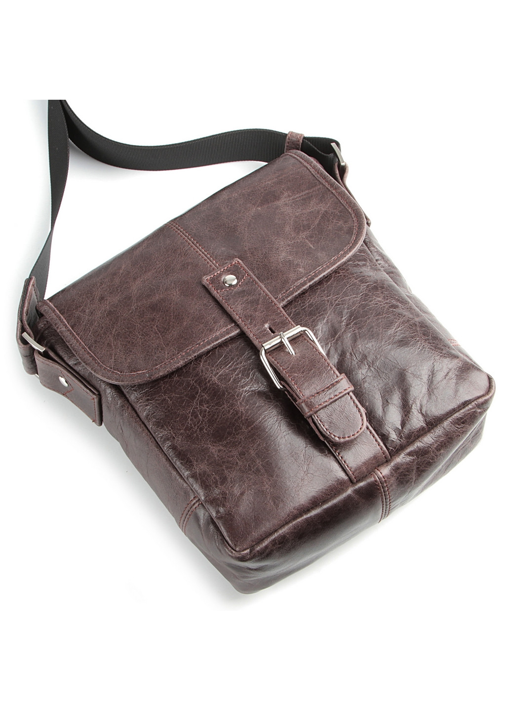 Чоловіча шкіряна сумка 22х23х7 см Shvigel (275074953)