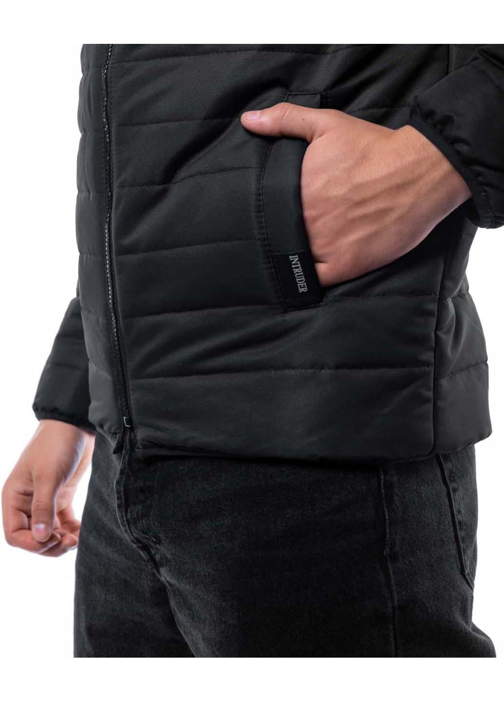 Чорна демісезонна куртка Intruder