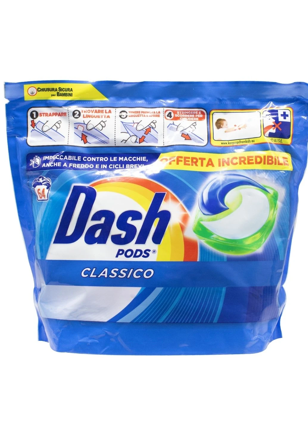гель-капсулы для стирки Classic (64 стирки) Dash (275138927)
