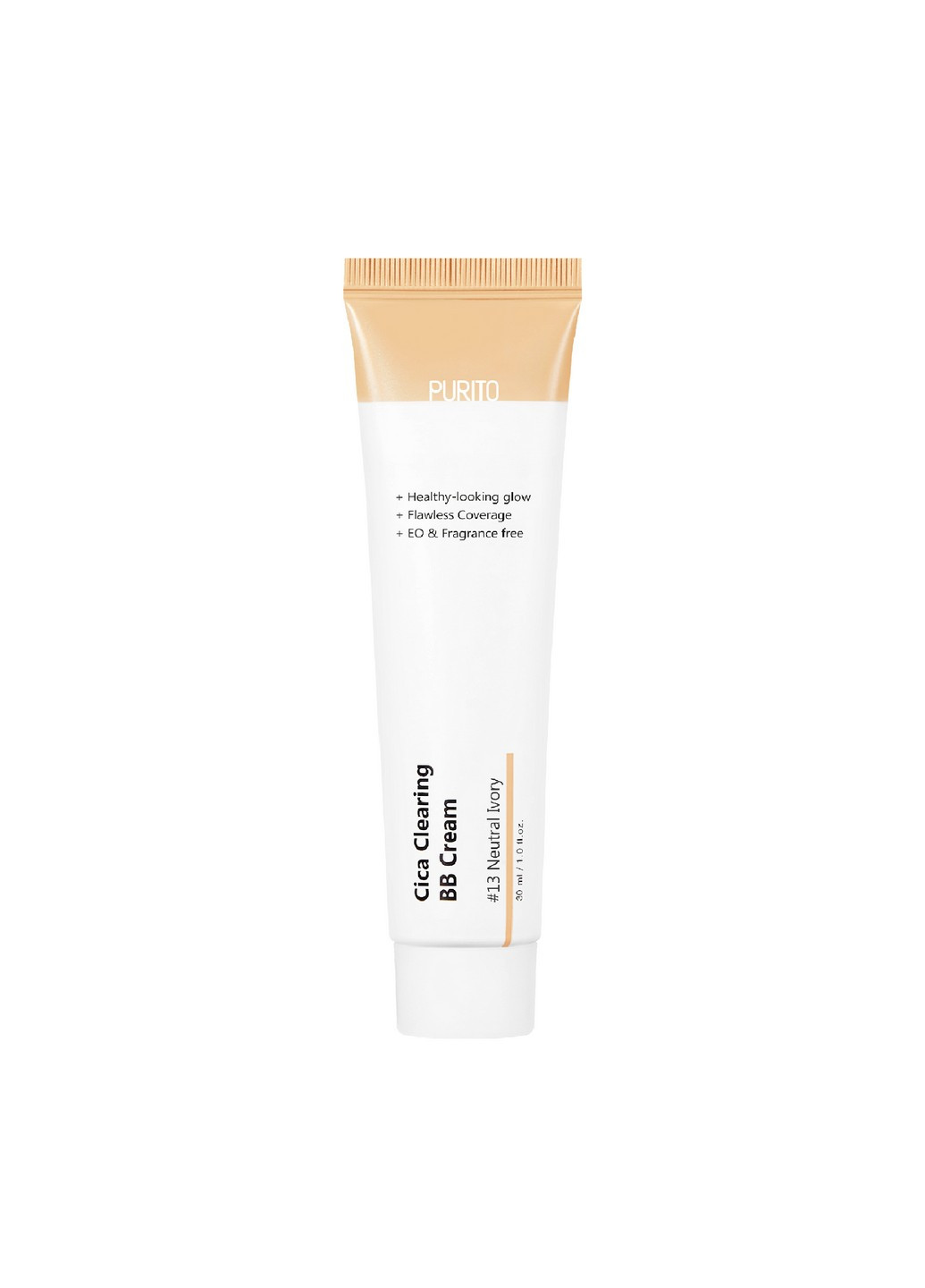 BB-крем з центеллою Cica Clearing BB Cream #13 Neutral Ivory 30 мл PURITO (275271828)