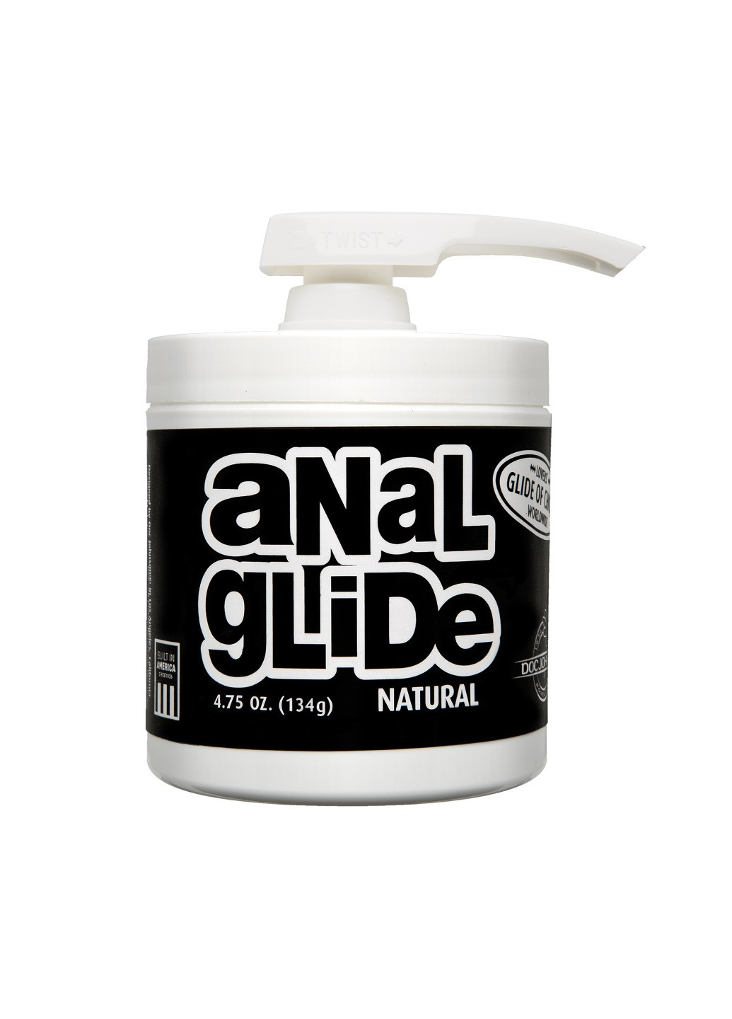 Анальна змазка на олійній основі Anal Glide Natural (134 г) тривале ковзання Doc Johnson (275332549)