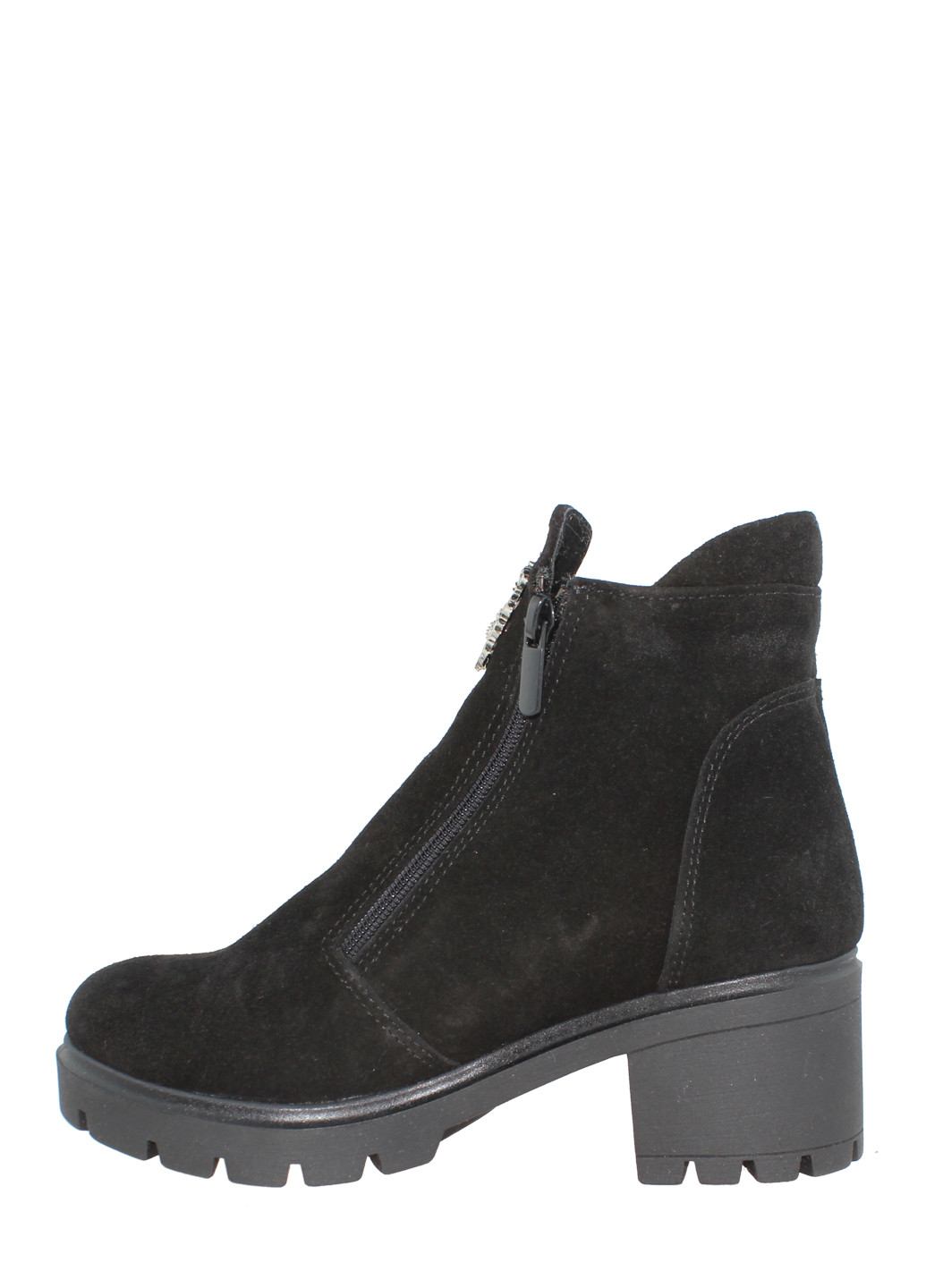 Зимние ботинки az310-11 черный Alvista из натуральной замши