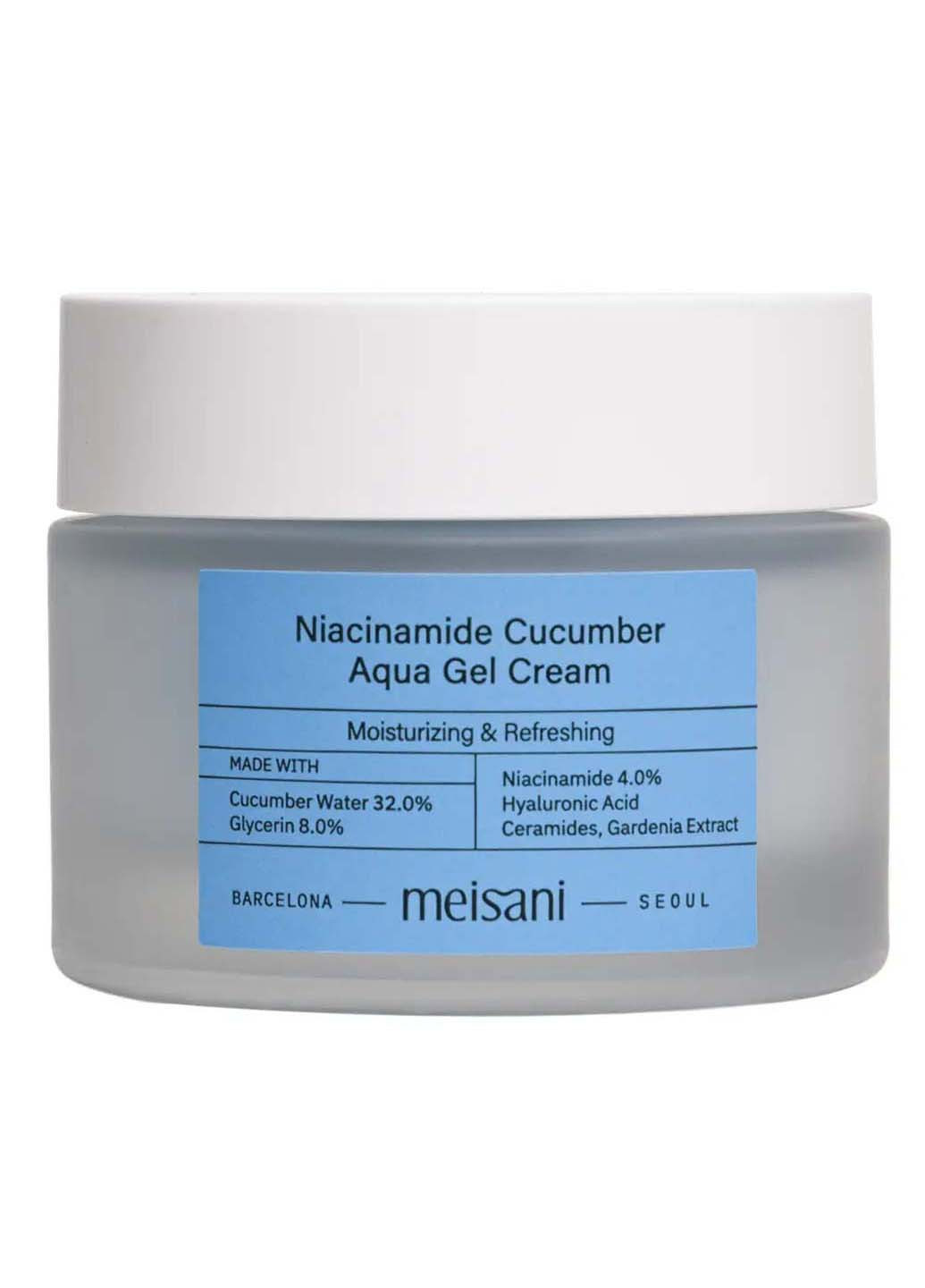 Увлажняющий гель-крем с ниацинамидом и гидролатом огурца Niacinamide Cucumber Aqua Gel Cream 50 мл INTENSIVE (275333671)