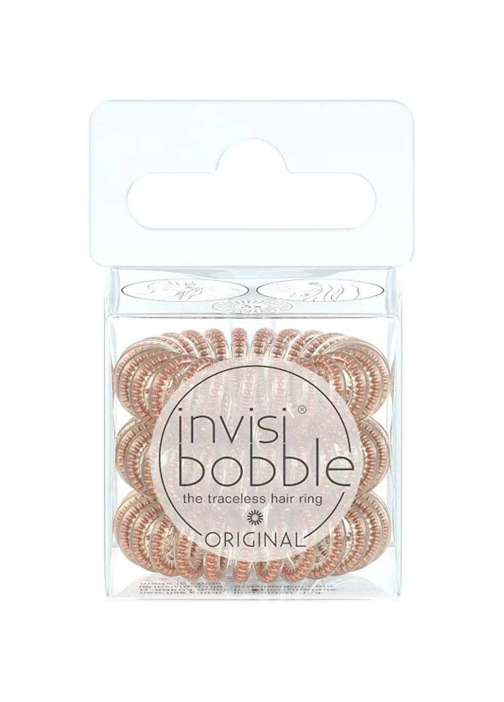 Резинка-браслет для волос «бронза и бисер» Original Of Bronze And Beads 3 шт Invisibobble (275333632)