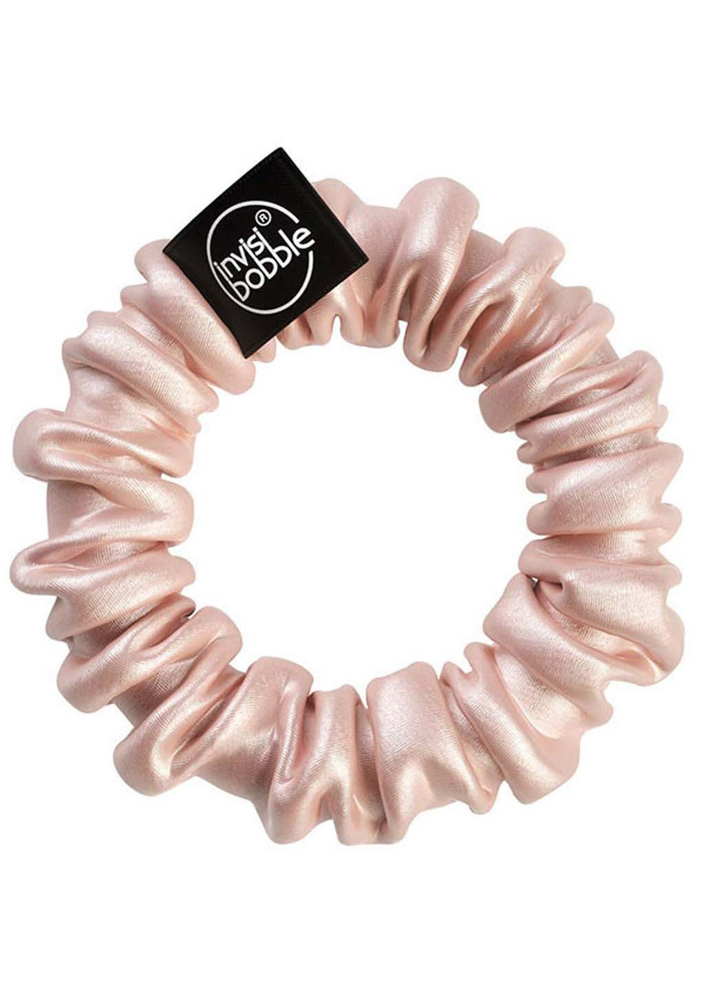 Резинка-браслет для волосся «рожева та срібна» Sprunchie Slim Bella Chrome 2 шт Invisibobble (275333621)