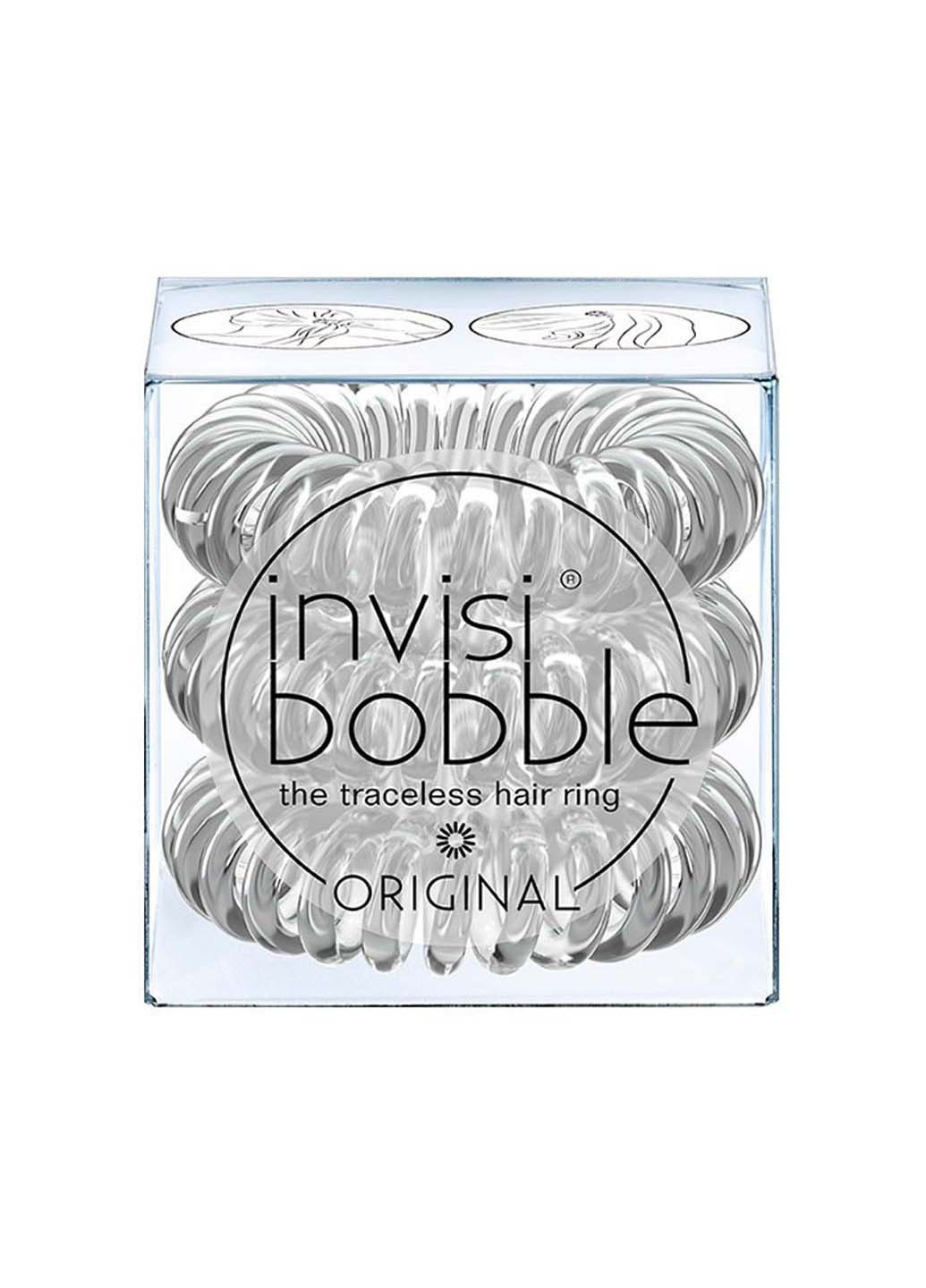 Резинка-браслет для волосся ORIGINAL Crystal Clear 3 шт Invisibobble (275333651)