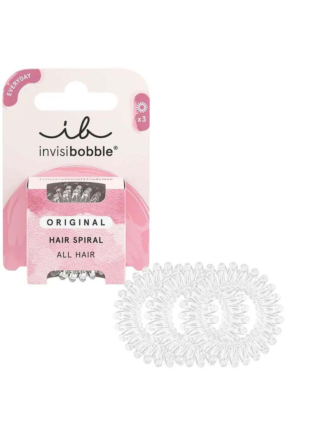 Резинка-браслет для волос ORIGINAL Crystal Clear 3 шт Invisibobble (275333636)