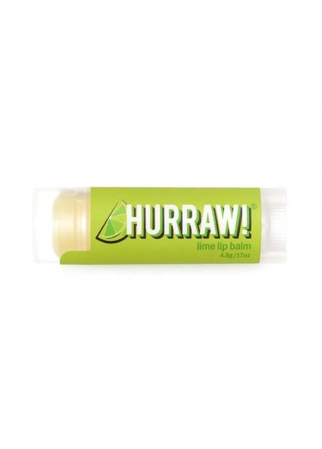 Бальзам для губ Lime Lip Balm 4,8г Hurraw! (275457321)