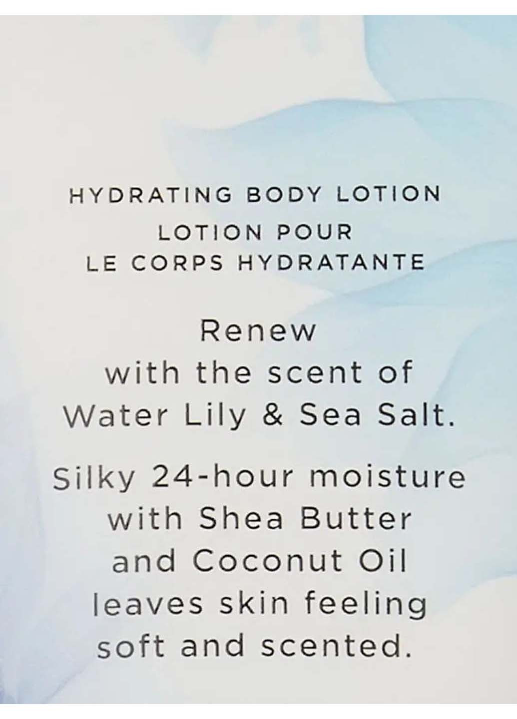Лосьон для тела Fragrance Lotion Water Lily Sea Salt Natural Beauty 236 мл Victoria's Secret (275457207)
