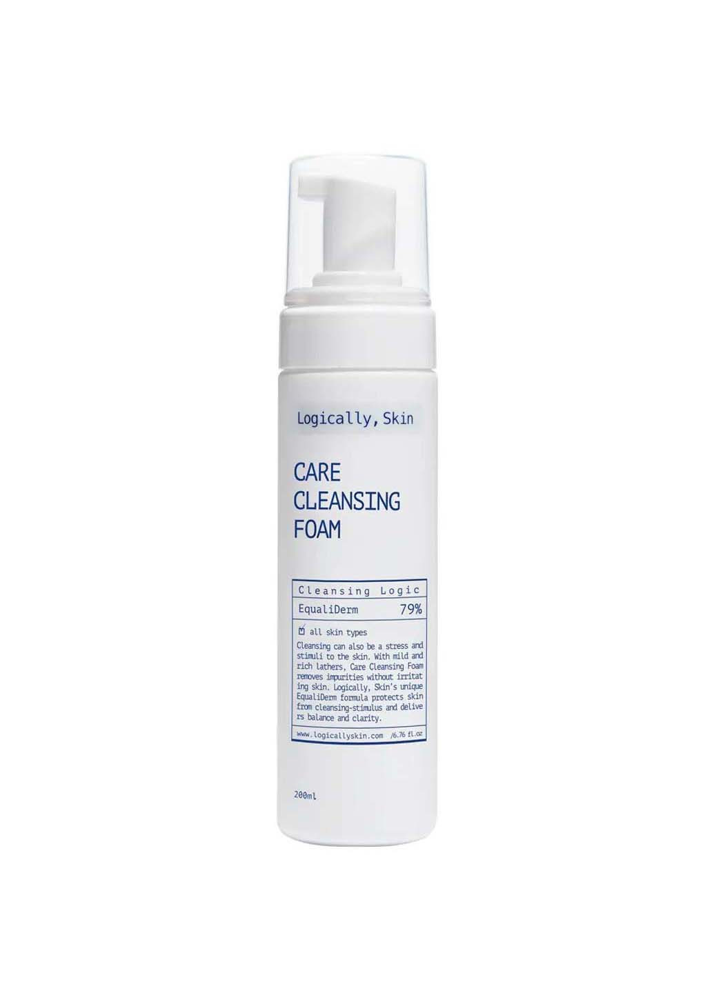 Мягкая очистительная пенка для умывания Care Cleansing Foam 200 мл Logically, Skin (275457338)