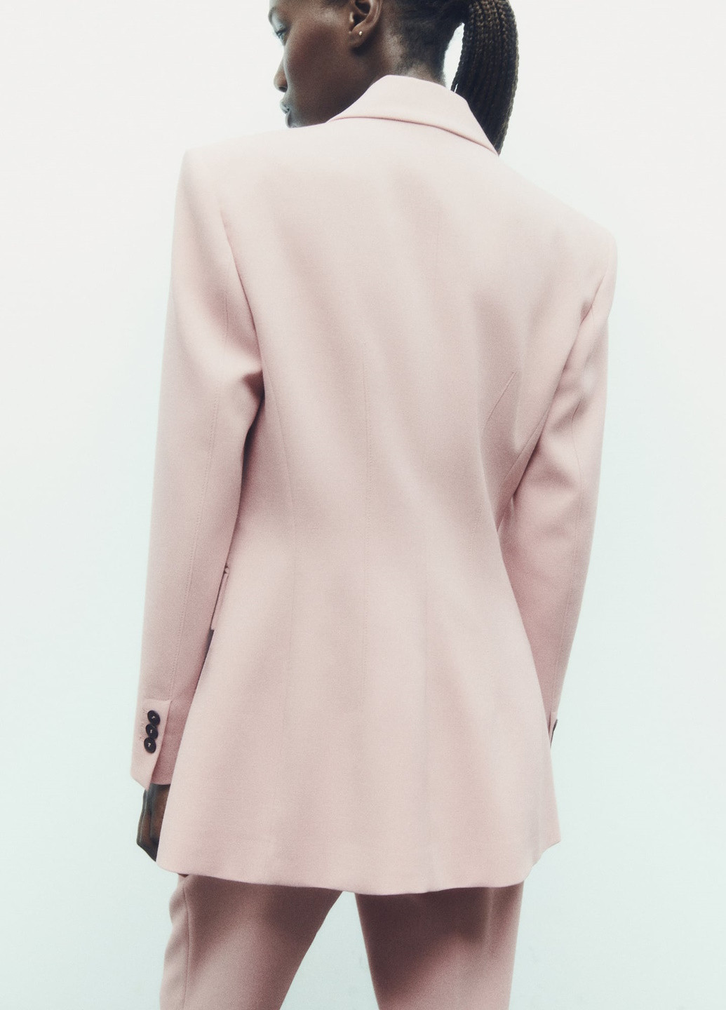 Светло-розовый женский жакет Zara однотонный - демисезонный