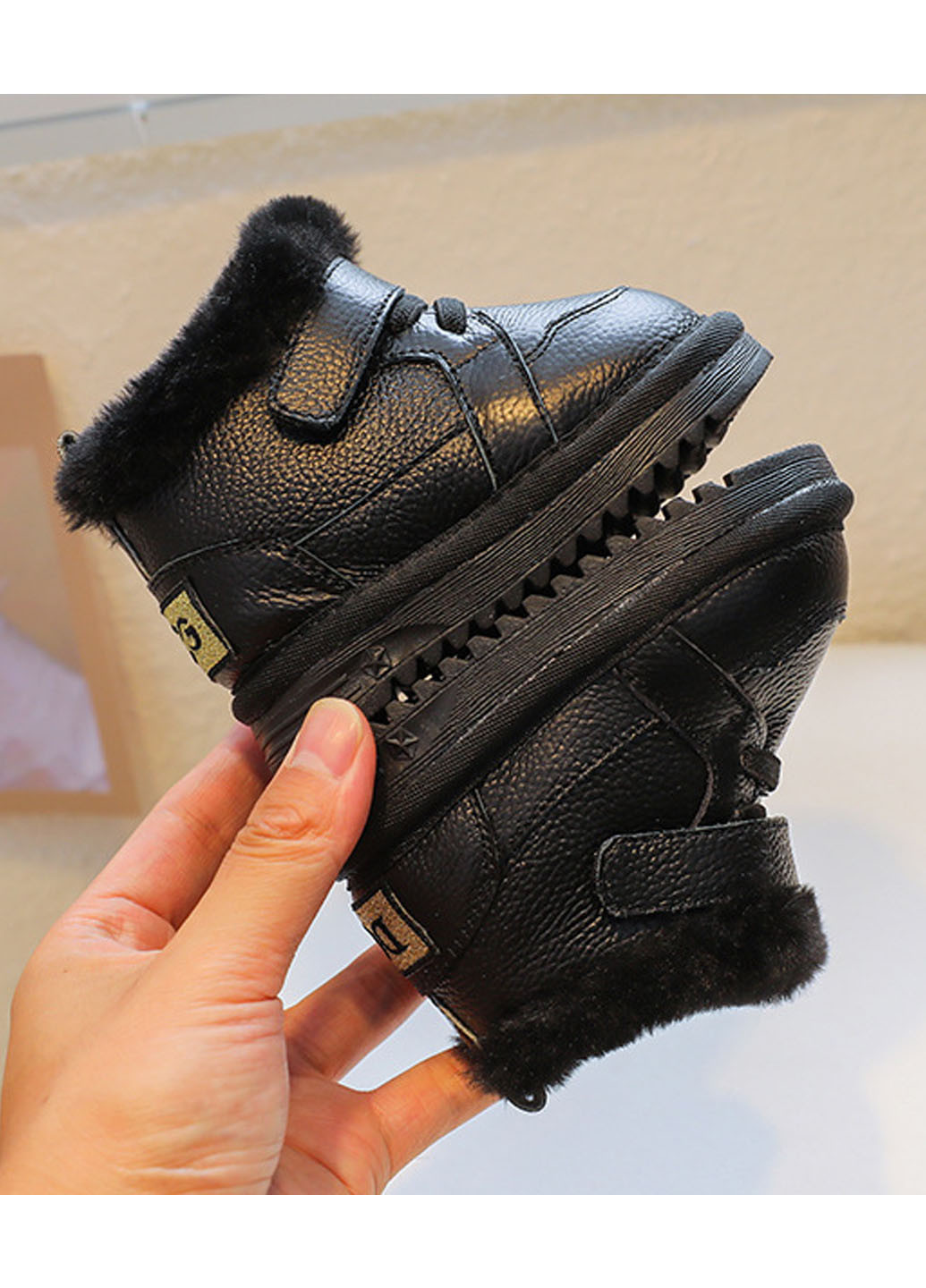 Черные кэжуал зимние ботинки No Brand
