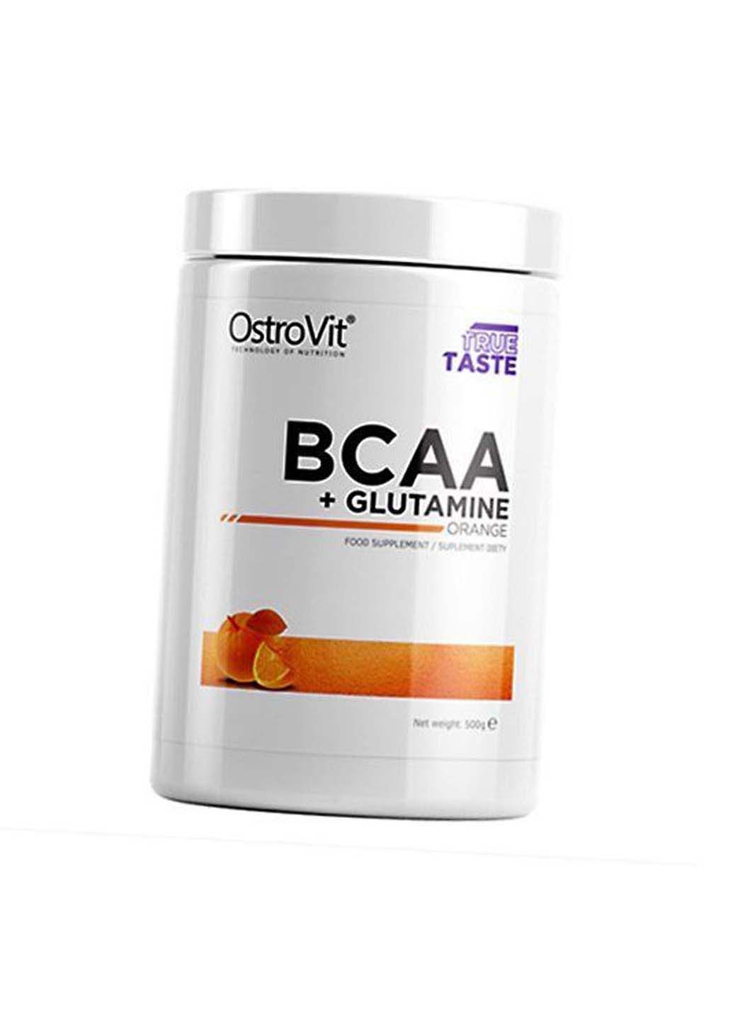 Амінокислоти ВСАА та Глютамін BCAA + glutamine 500г Апельсин Ostrovit (275468691)