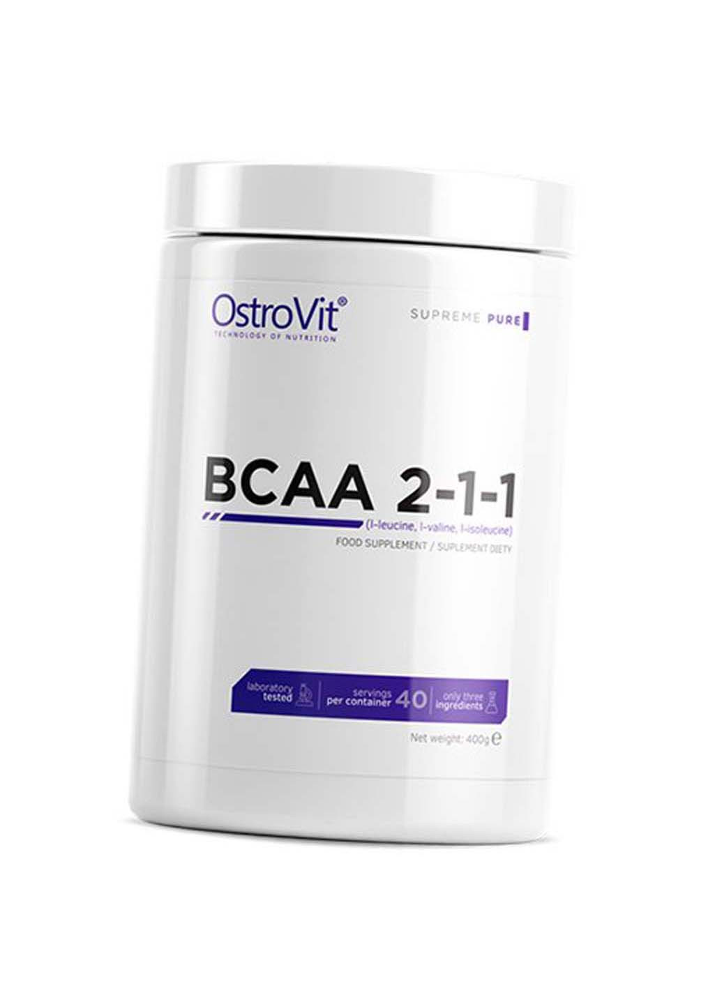 ВСАА Амінокислоти Pure BCAA 2:1:1 400г Без смаку Ostrovit (275468732)