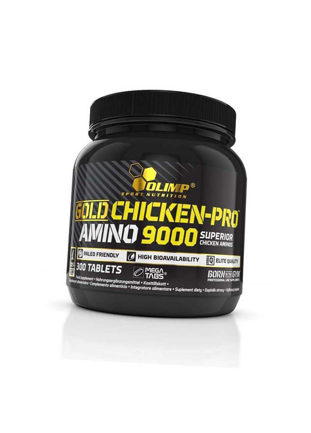Амінокислотний комплекс Гідролізат Курячого Білка Gold Chicken-Pro Amino 9000 300таб Olimp Sport Nutrition (275468765)