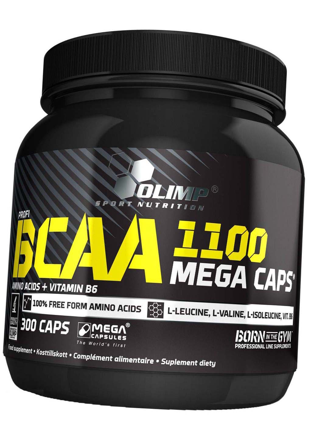 Аминокислоты ВСАА для спорта BCAA Mega 1100 300капс Olimp Sport Nutrition (275468774)