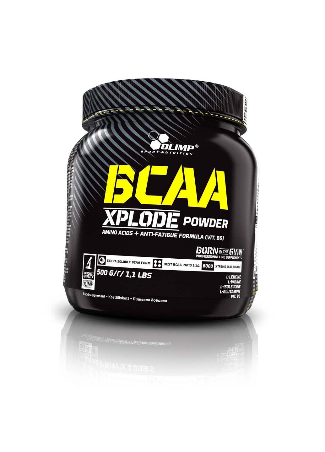ВСАА з глутаміном в порошку BCAA Xplode 500г Холодний чай з персиком Olimp Sport Nutrition (275469531)
