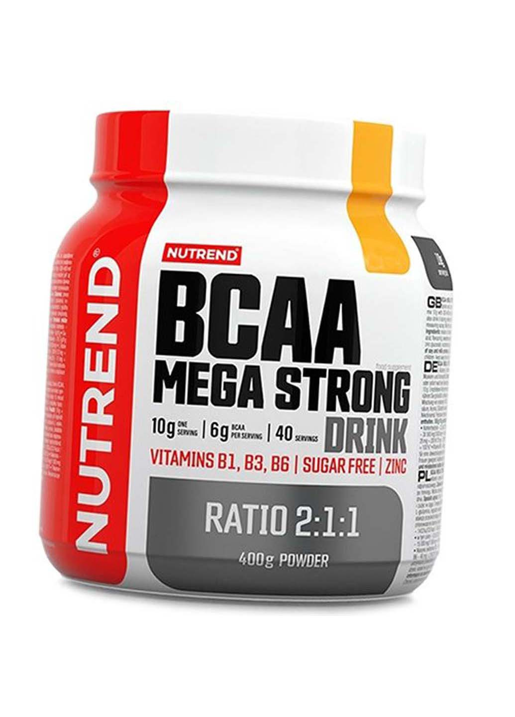 ВСАА с Глютамином и Витаминами BCAA Mega Strong Drink 400г Апельсин Nutrend (275468634)