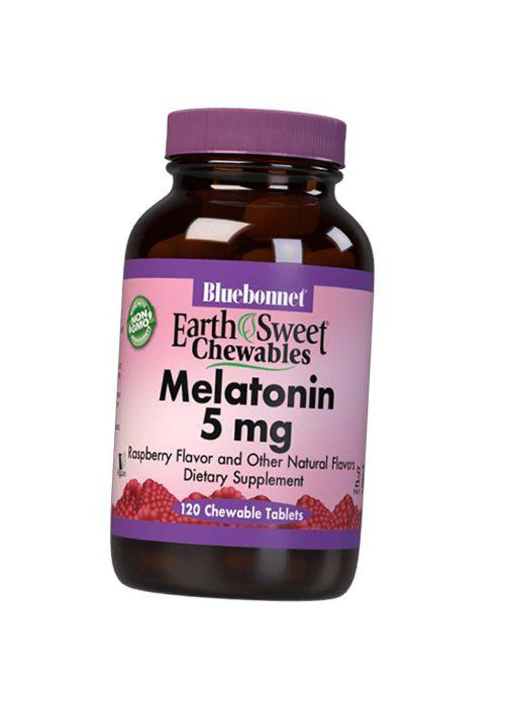Мелатонин Melatonin 5 120таб Малина Bluebonnet Nutrition (275468921)