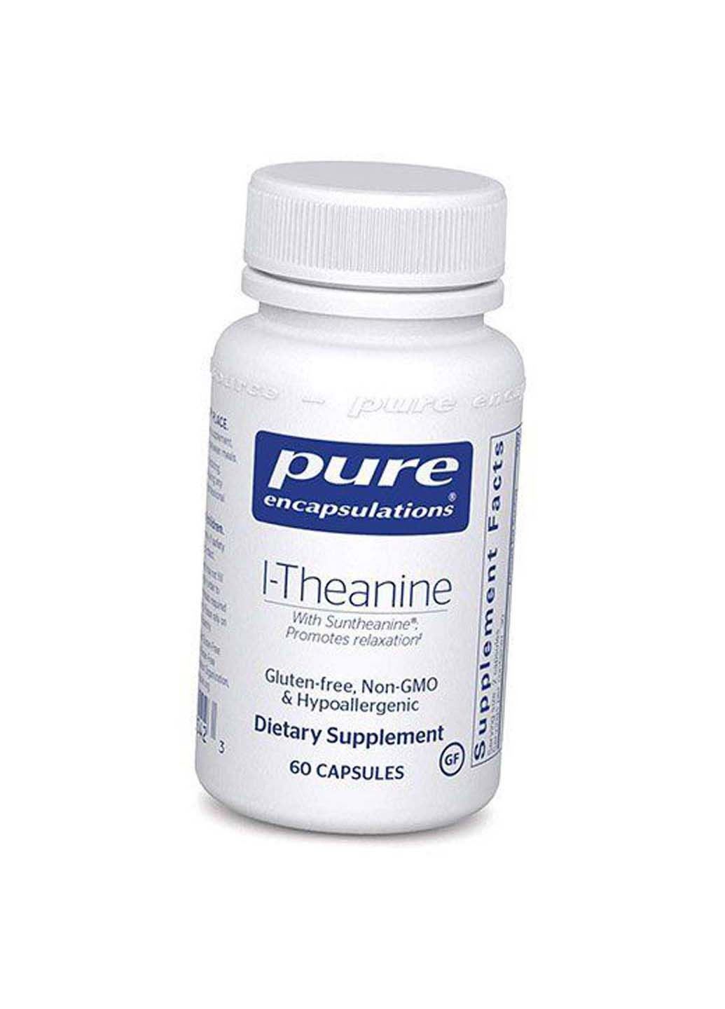 Теанін для розслаблення L-Theanine 60капс Pure Encapsulations (275469122)