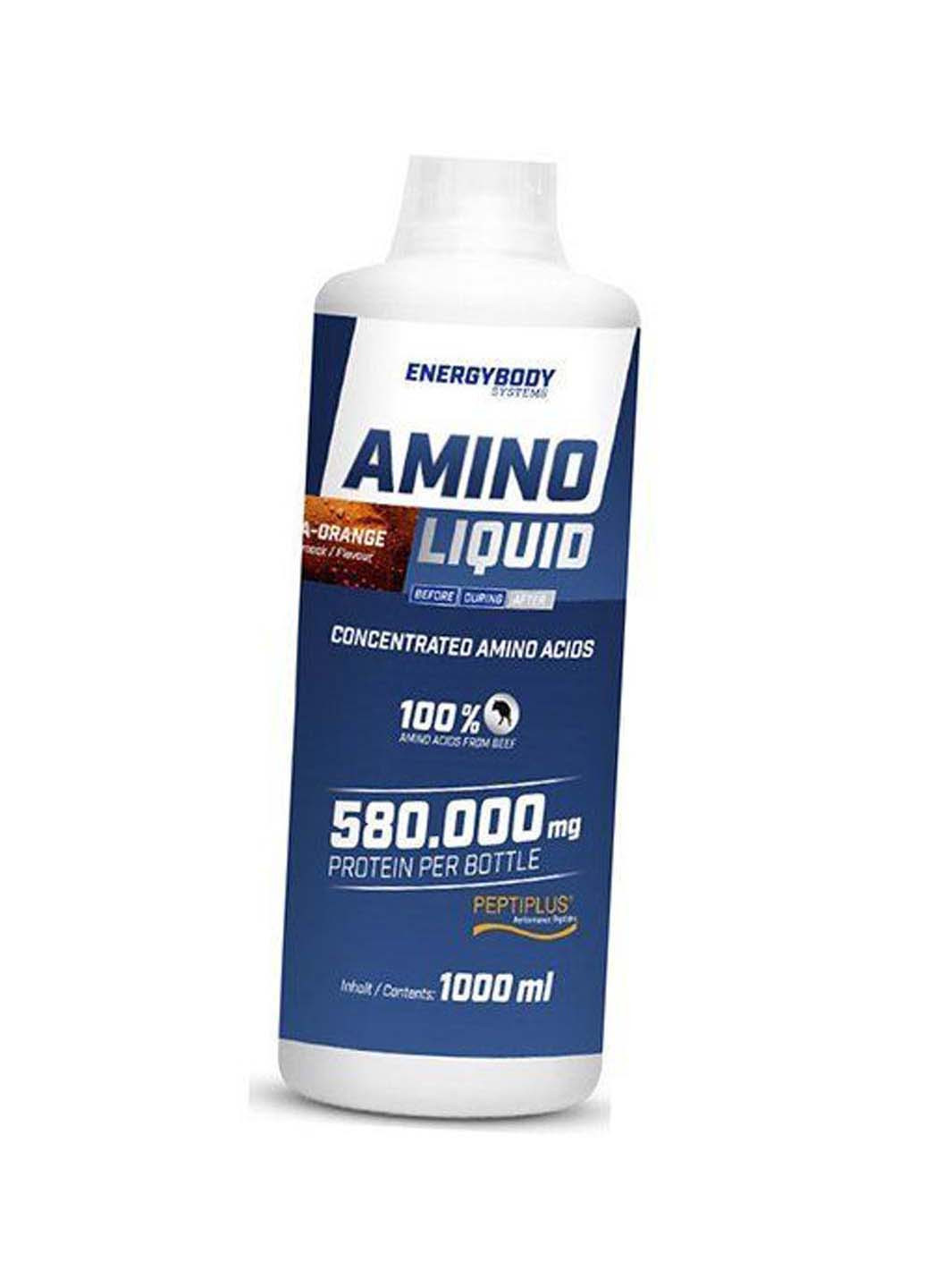 Рідкі Амінокислоти Amino Liquid 1000мол Кола-апельсин Energybody Systems (275469338)
