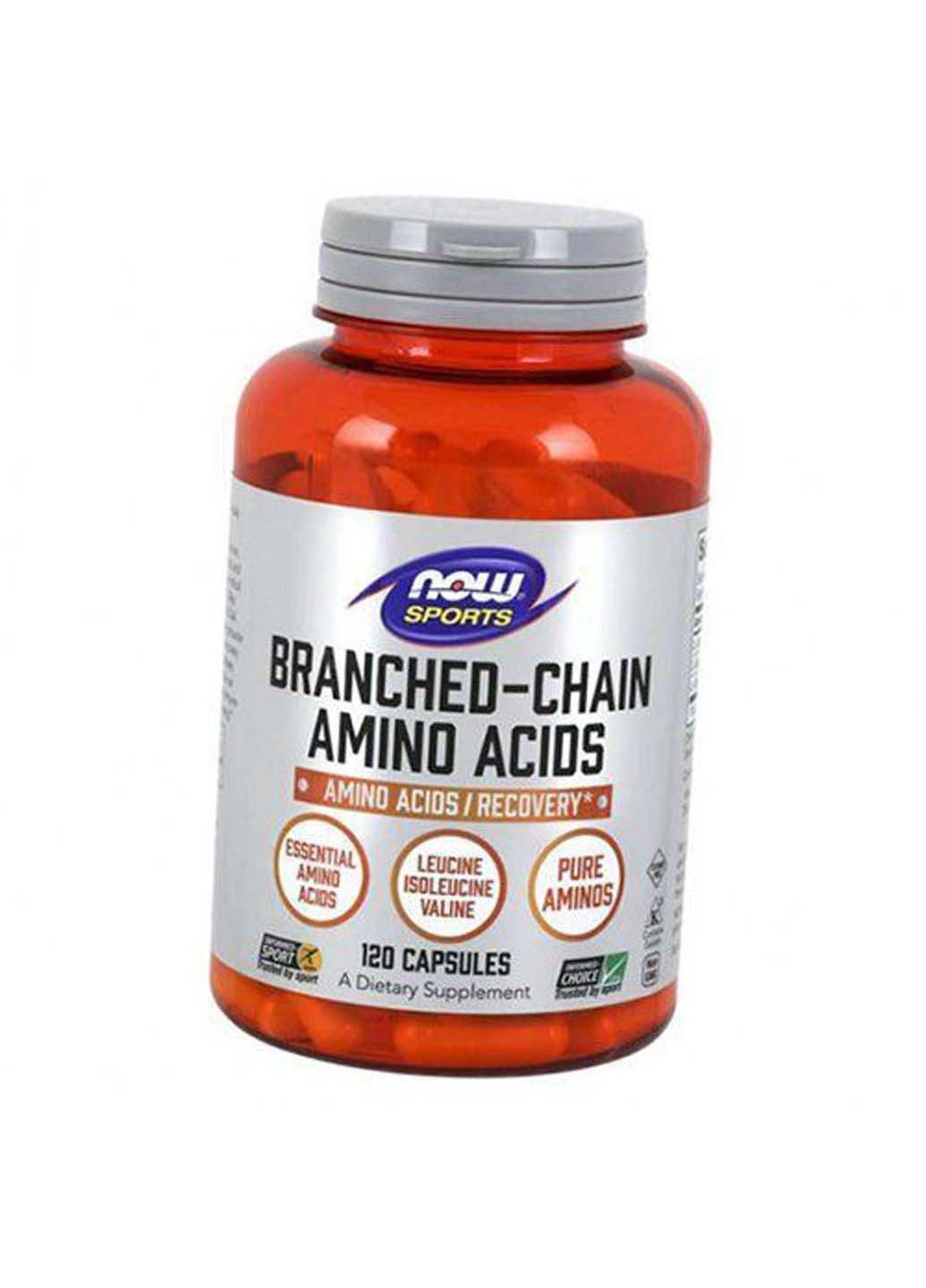 Аминокислоты BCAA для восстановления Branched Chain Amino 120капс Now Foods (275469470)