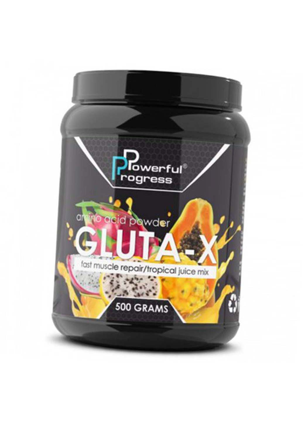 Амінокислота Глютамін Gluta-X 500г Тропічний мікс Powerful Progress (275469073)