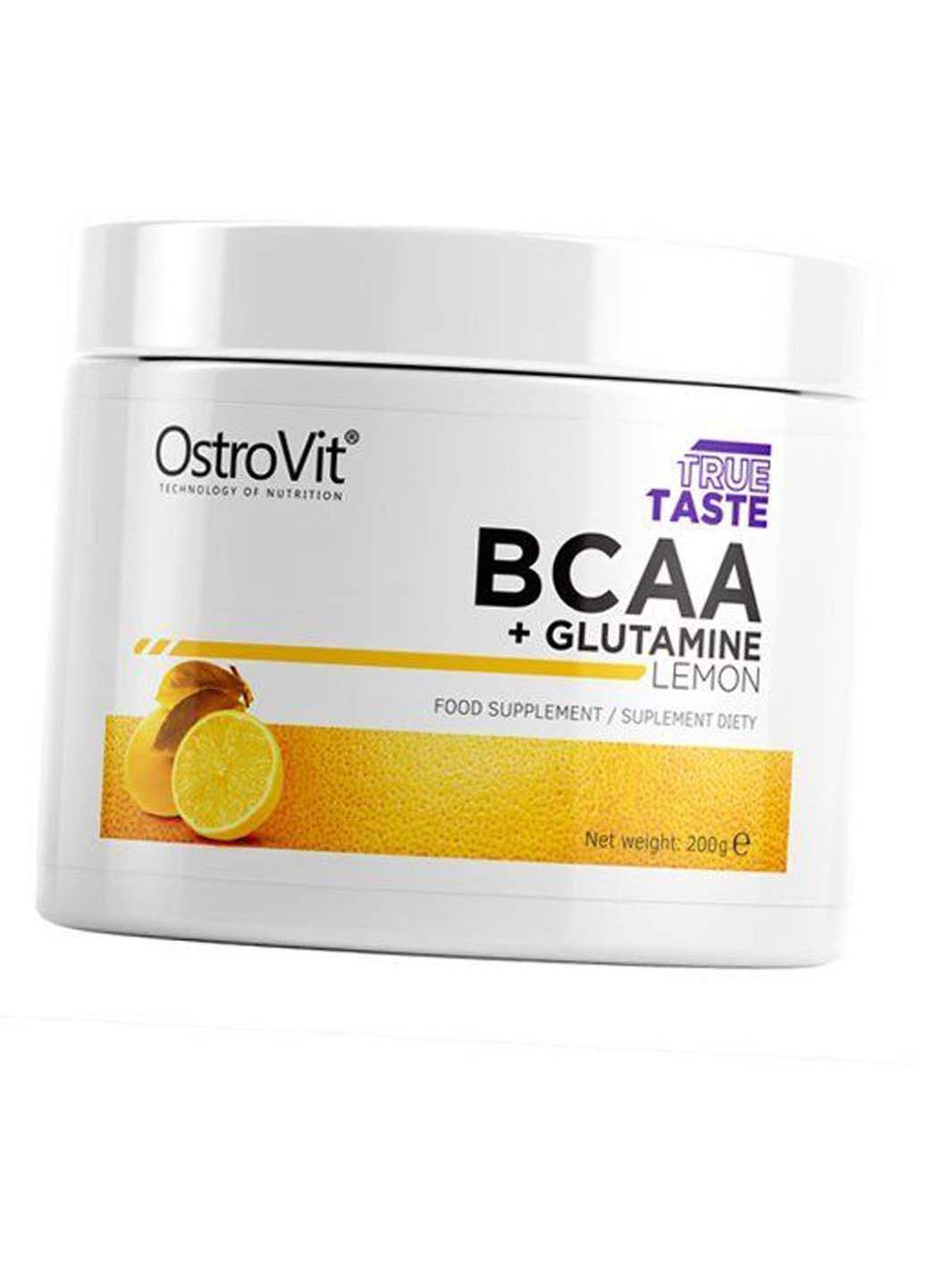 Амінокислоти ВСАА та Глютамін BCAA + glutamine 200г Лимон Ostrovit (275468686)