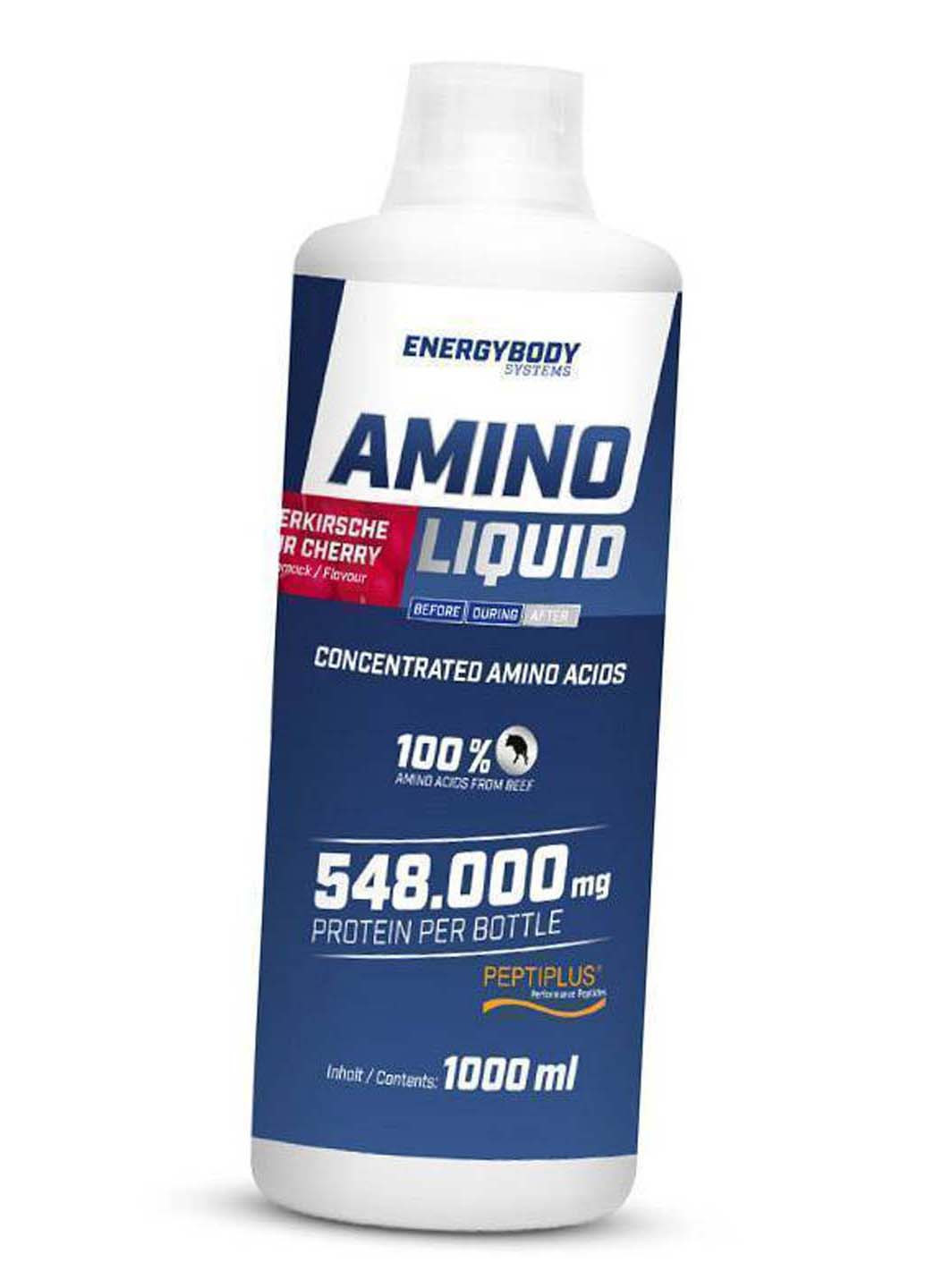 Рідкі Амінокислоти Amino Liquid 1000мол Вишня Energybody Systems (275469339)