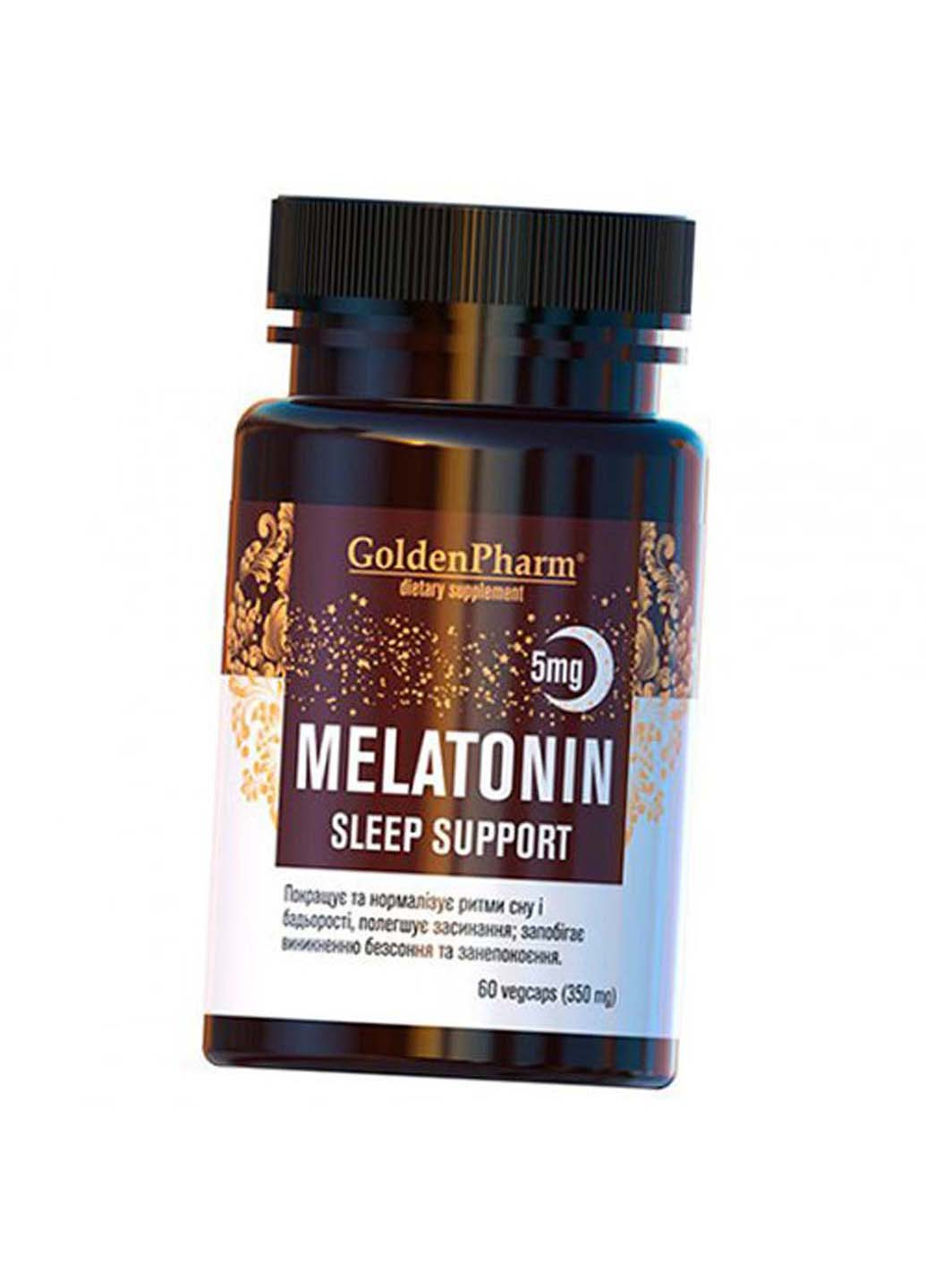 Мелатонін з Гліцином Melatonin Sleep Support 5 60вегкапс Golden (275469363)