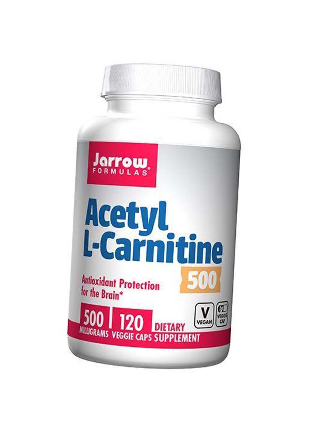 Ацетил L Карнітін Acetyl L-Carnitine 500 120вегкапс Jarrow Formulas (275469411)