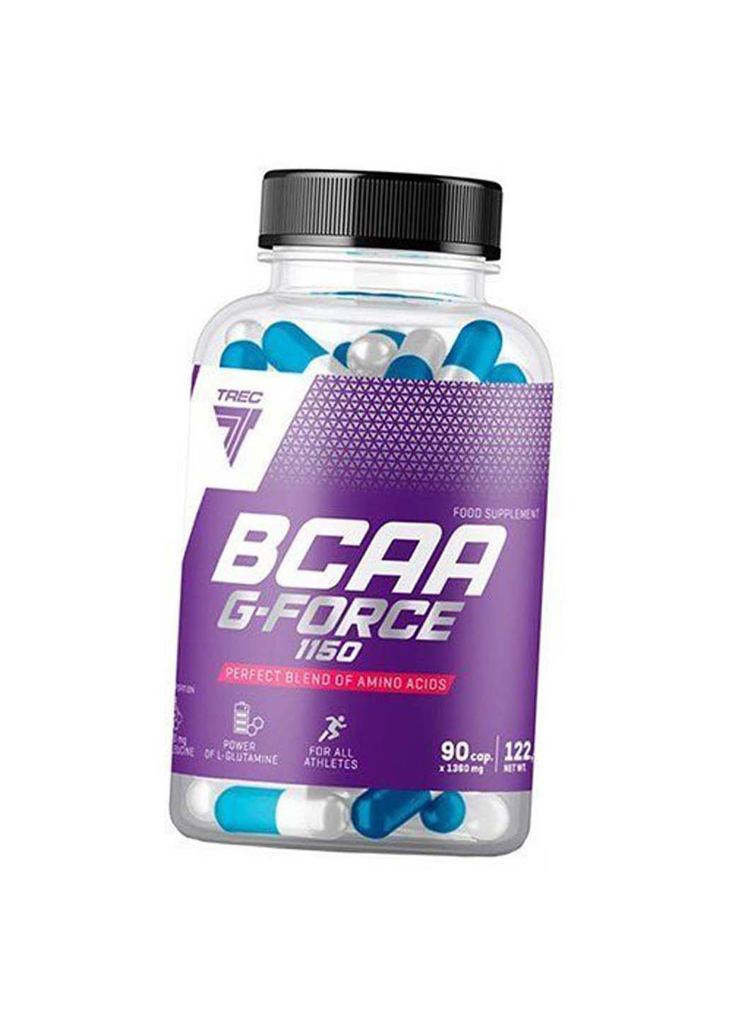 Аминокислоты с разветвленной цепью ВСАА с Глютамином BCAA G Force 1150 90капс Trec Nutrition (275469153)
