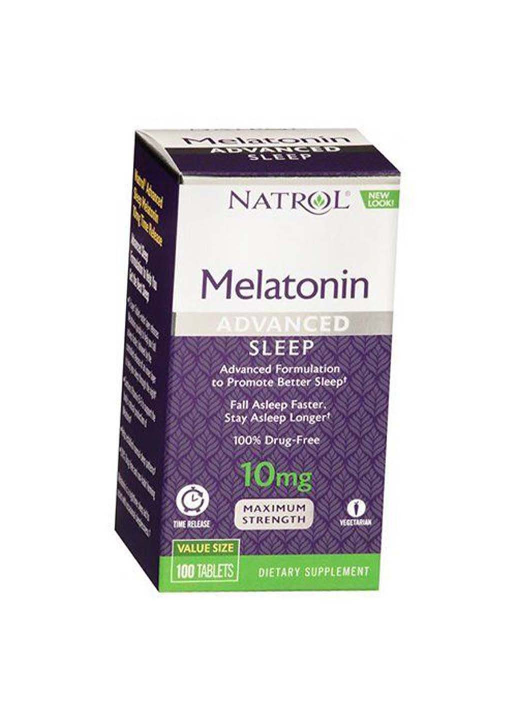 Мелатонін повільного вивільнення Melatonin Advanced Sleep 100таб Natrol (275468824)