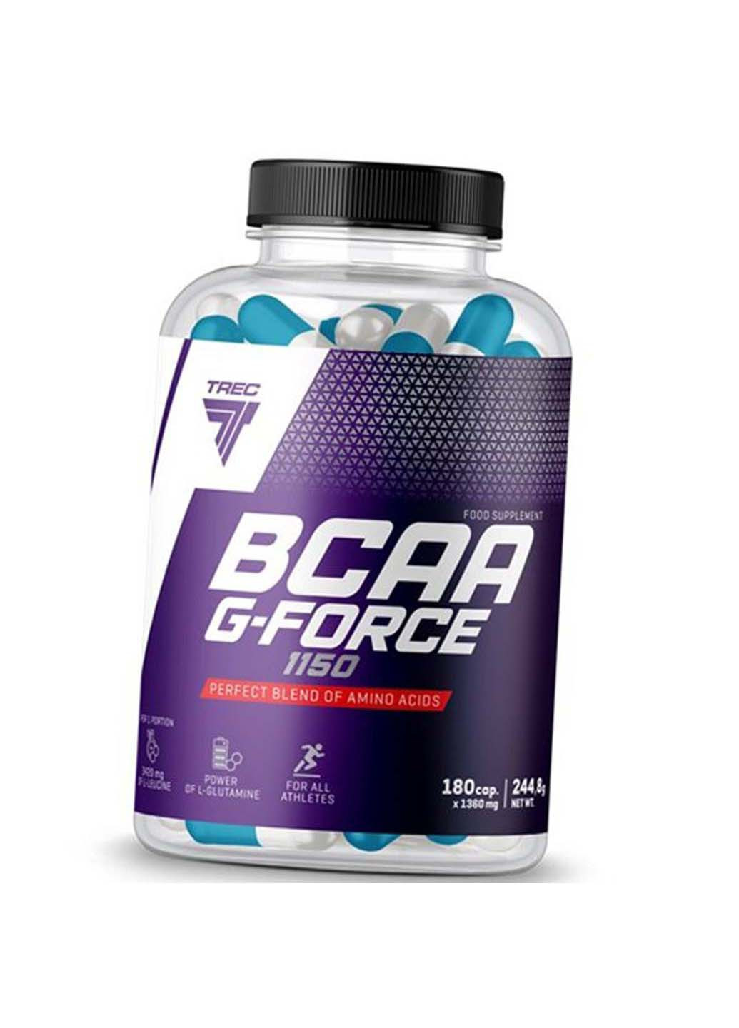 Аминокислоты с разветвленной цепью ВСАА с Глютамином BCAA G Force 1150 180капс Trec Nutrition (275469688)