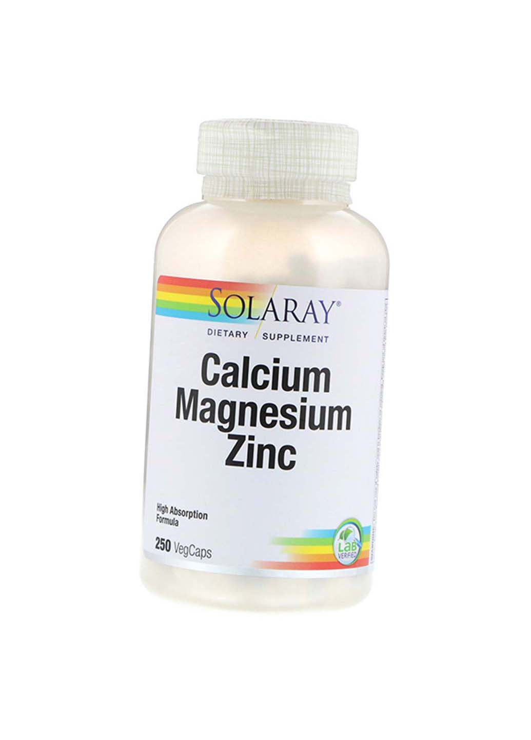 Кальцій Магній Цинк та Глютамін Calcium Magnesium Zinc 250вегкапс Solaray (275468861)