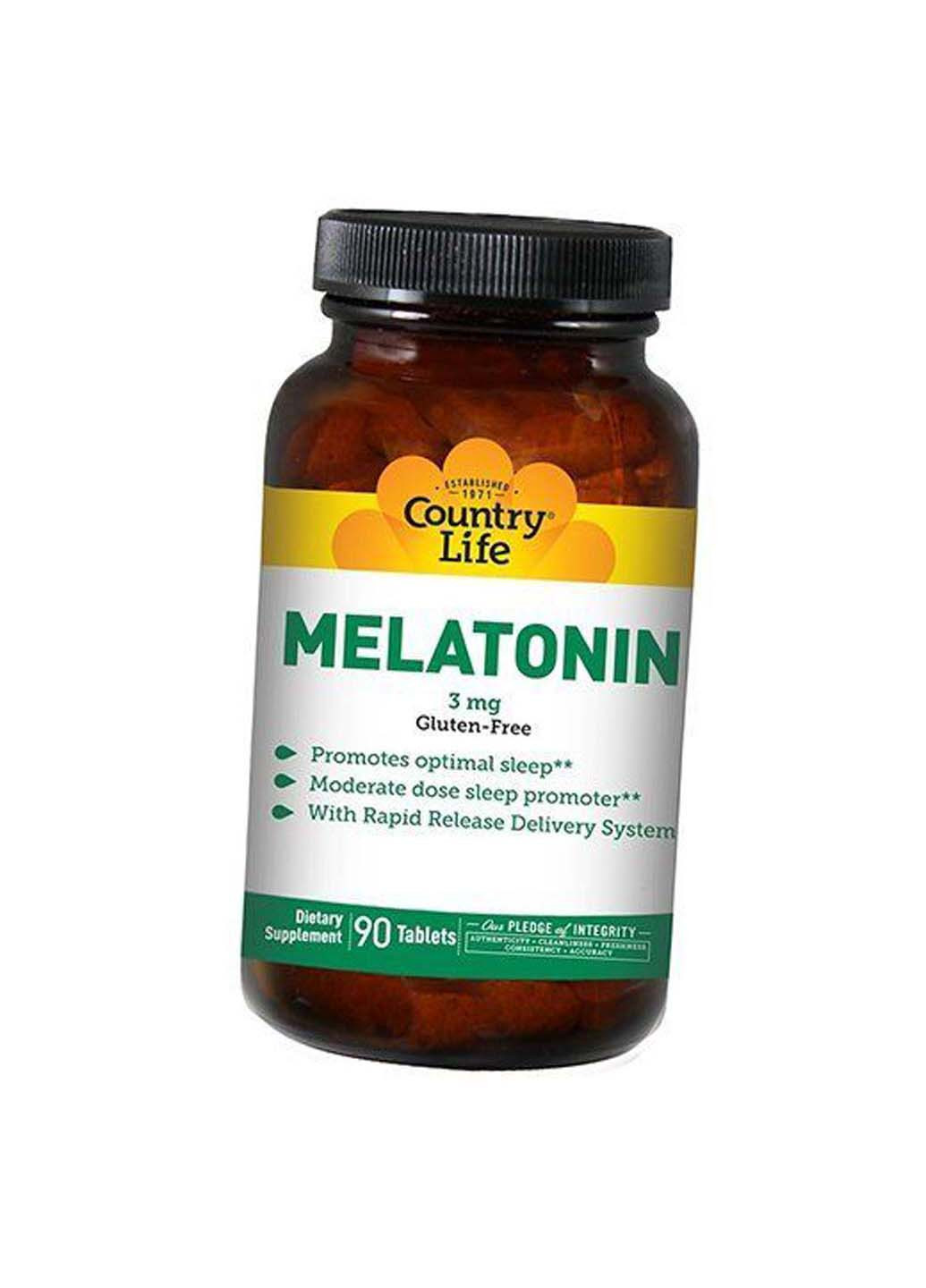 Мелатонин Melatonin 3 90таб Country Life (275469383)