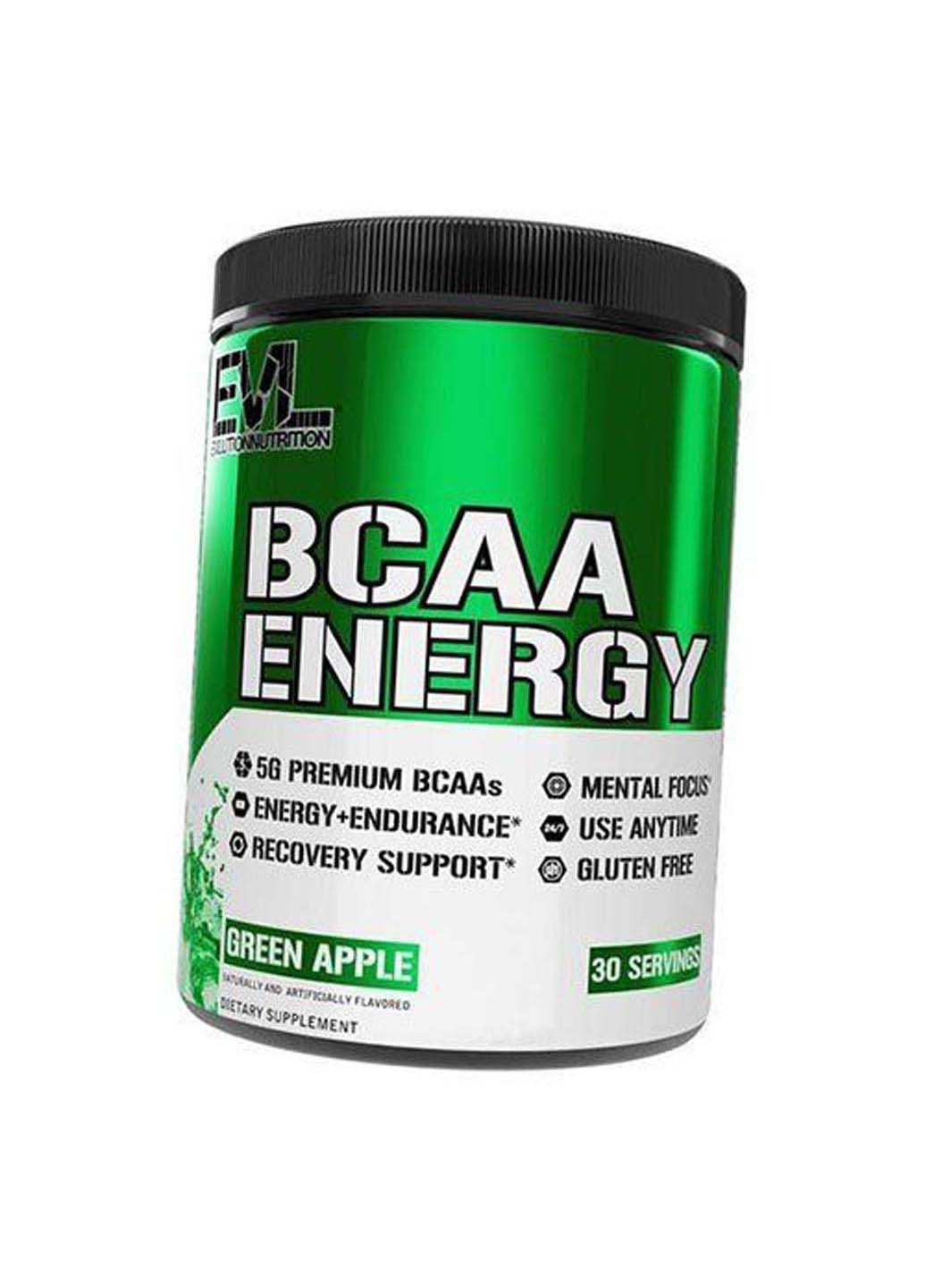 Амінокислоти з кофеїном та зеленим чаєм для енергії BCAA Energy 270г Зелене яблуко EVLution Nutrition (275469763)