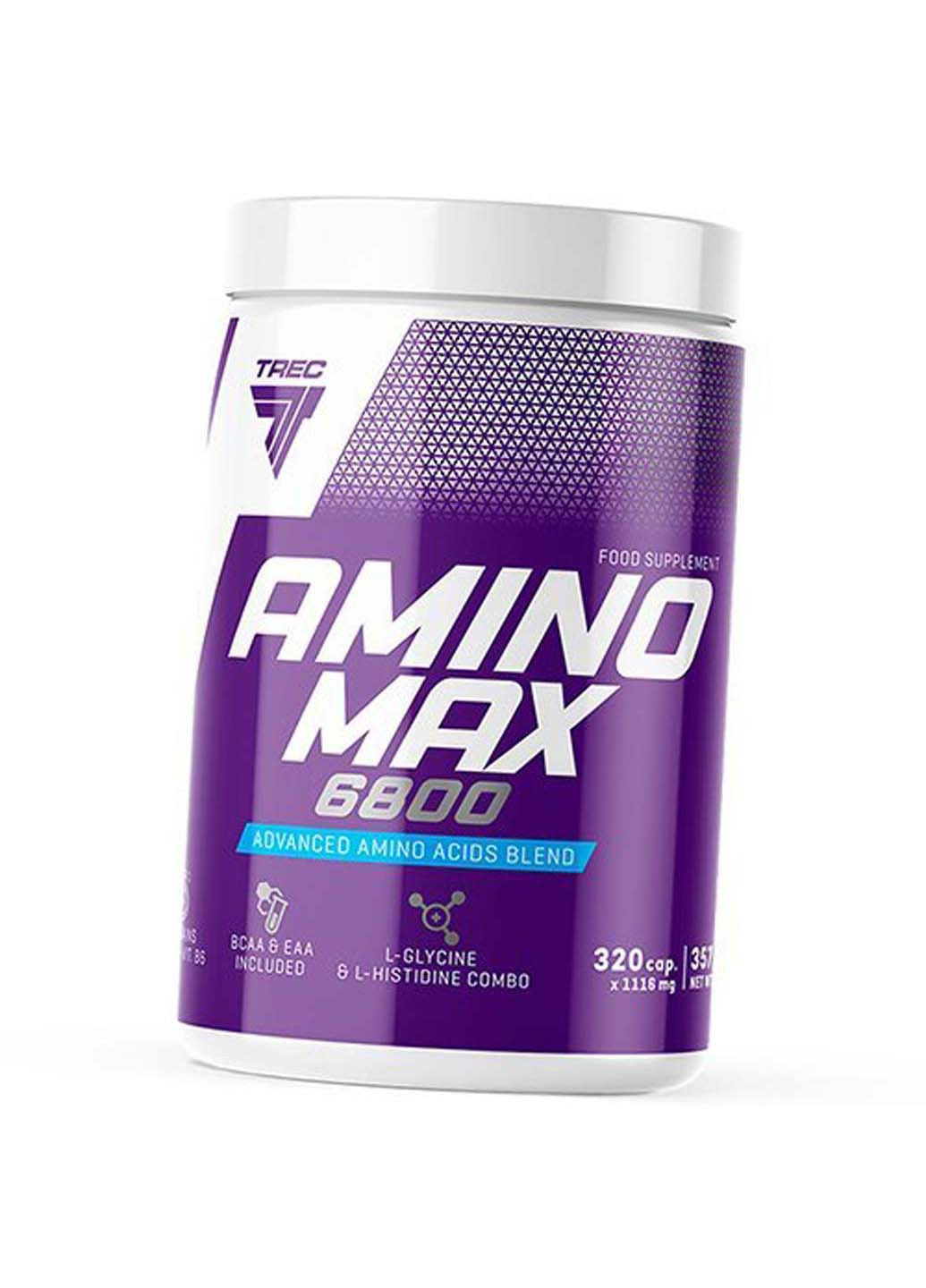 Амінокислотний Комплекс для відновлення та зростання маси Amino Max 6800 320капс Trec Nutrition (275469692)