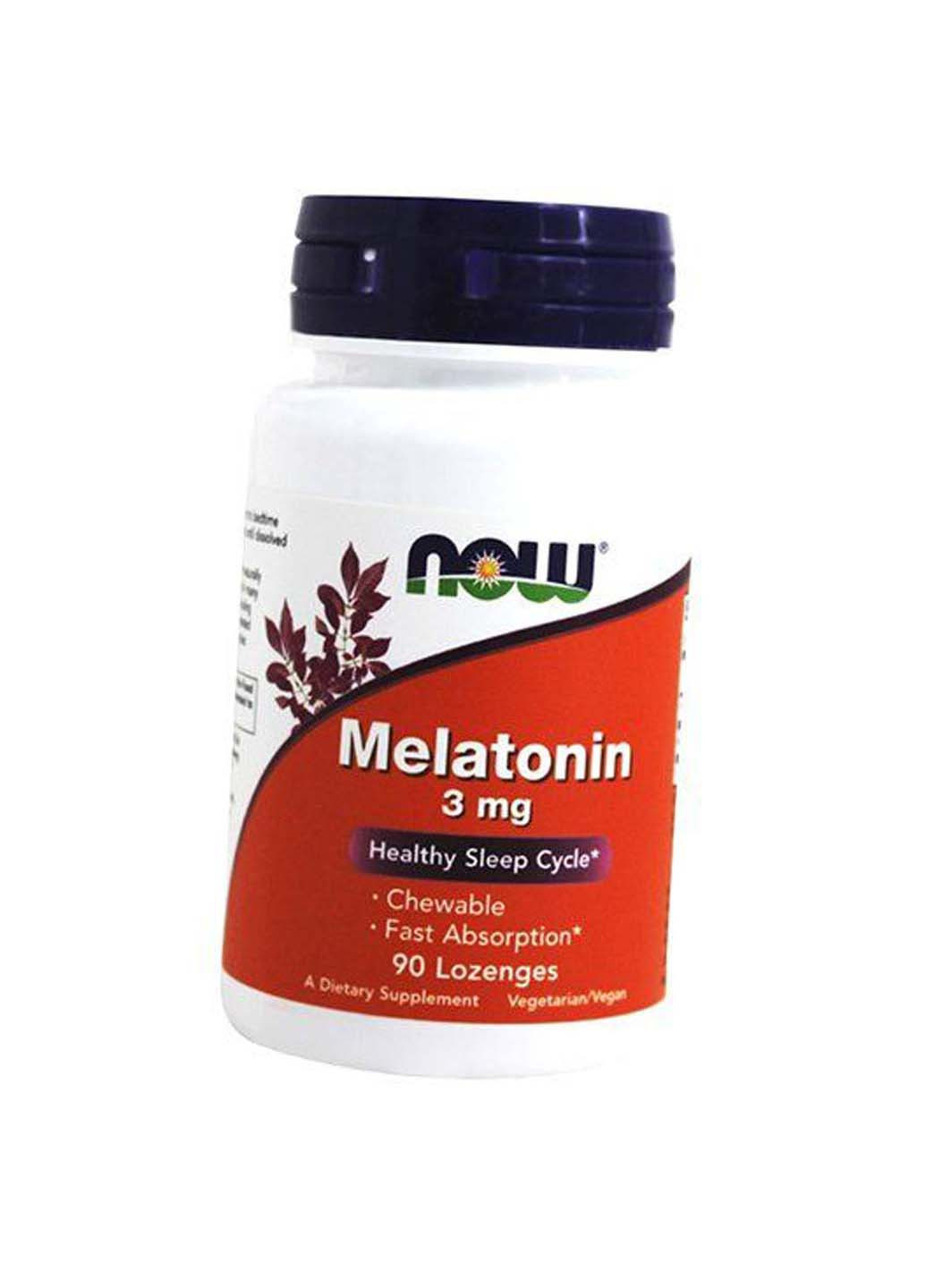 Мелатонин Melatonin 3 Lozenges 90леденцов Now Foods (275468539)