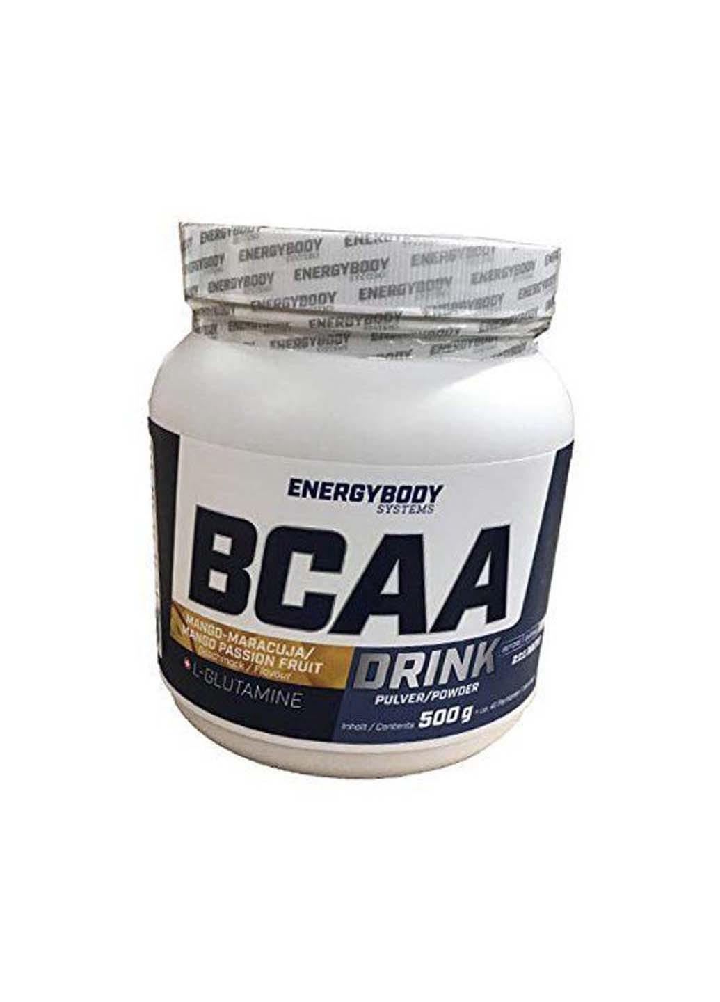 ВСАА з Глютамін BCAA Drink 500г Манго-маракуйя Energy Body (275469275)