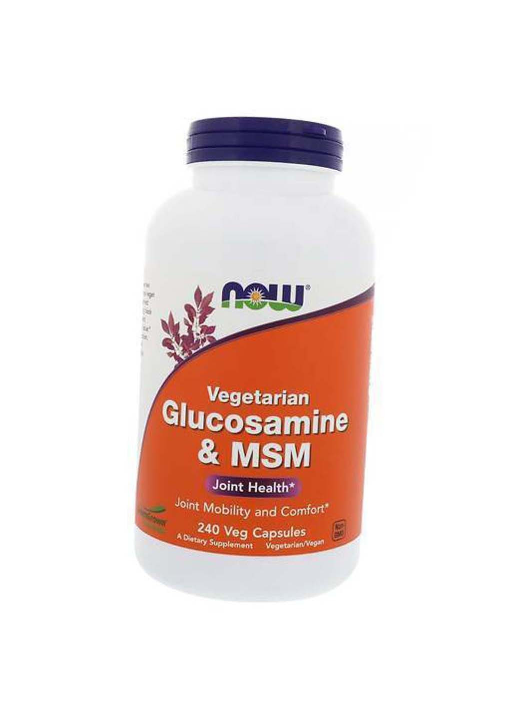 Vegetarian Glucosamine & MSM 240вегкапс Now Foods (275468588)