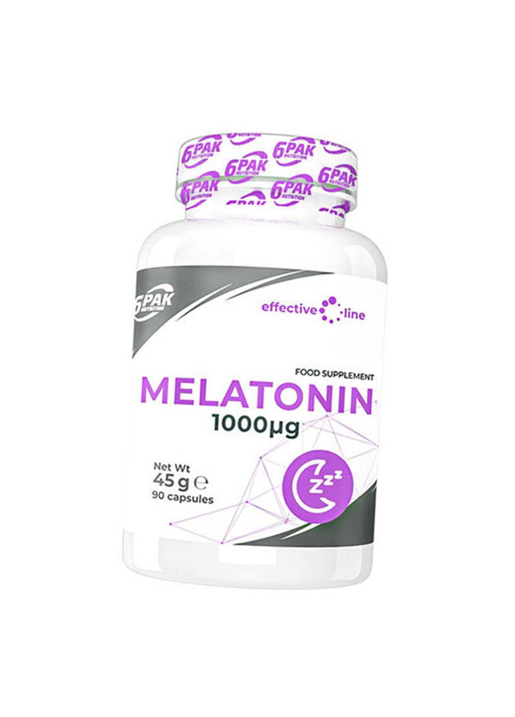 Мелатонин для сна Melatonin 1000 90капс 6PAK Nutrition (275469250)