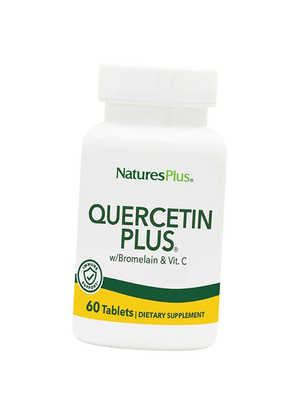 Кверцетин с Бромелайном и Витамином С Quercetin Plus 60таб Nature's Plus (275469759)
